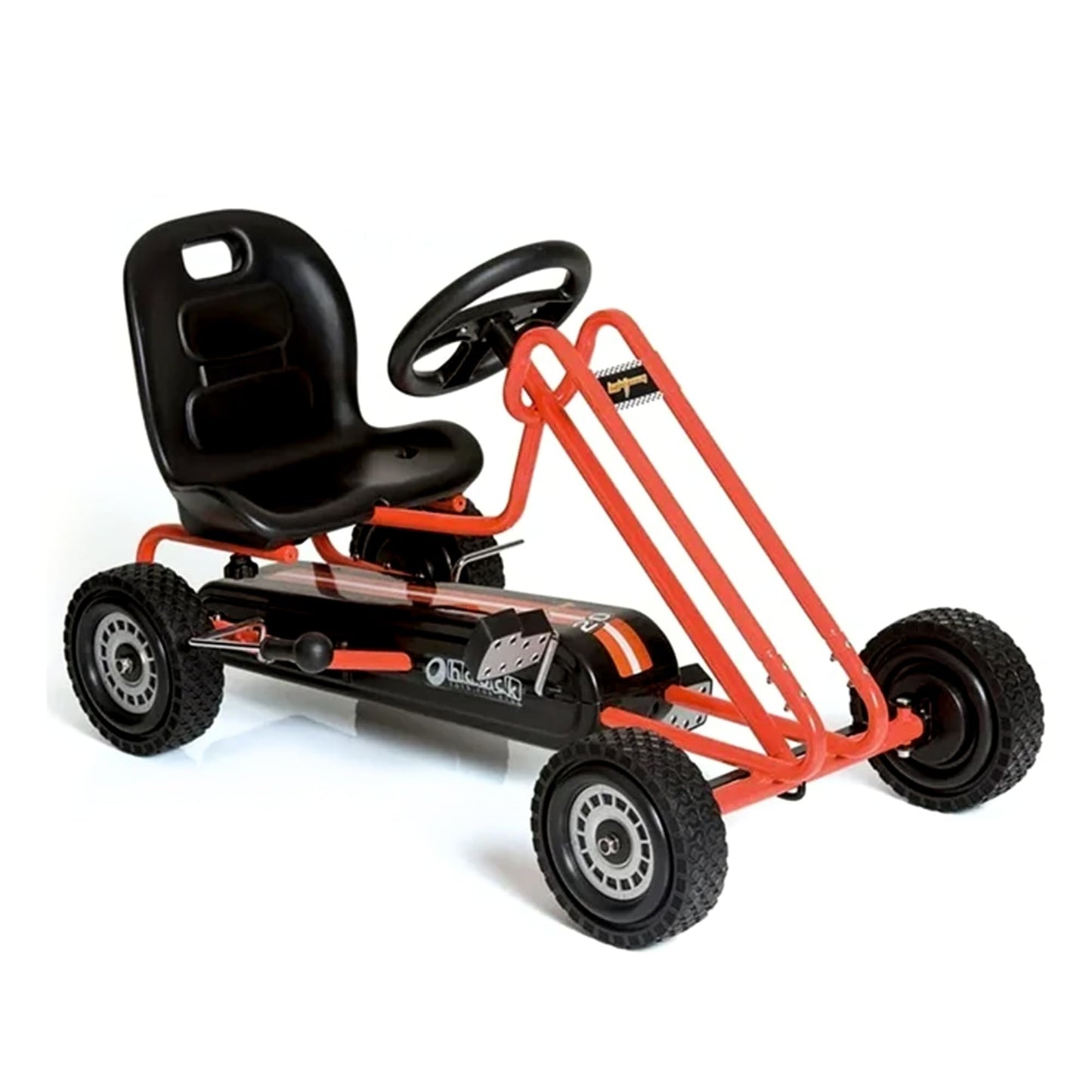 hauck Kids Pedal Go Kart, 4 Wheel Bike Cart, Ages 4-8, Lightning Ride, Race Green