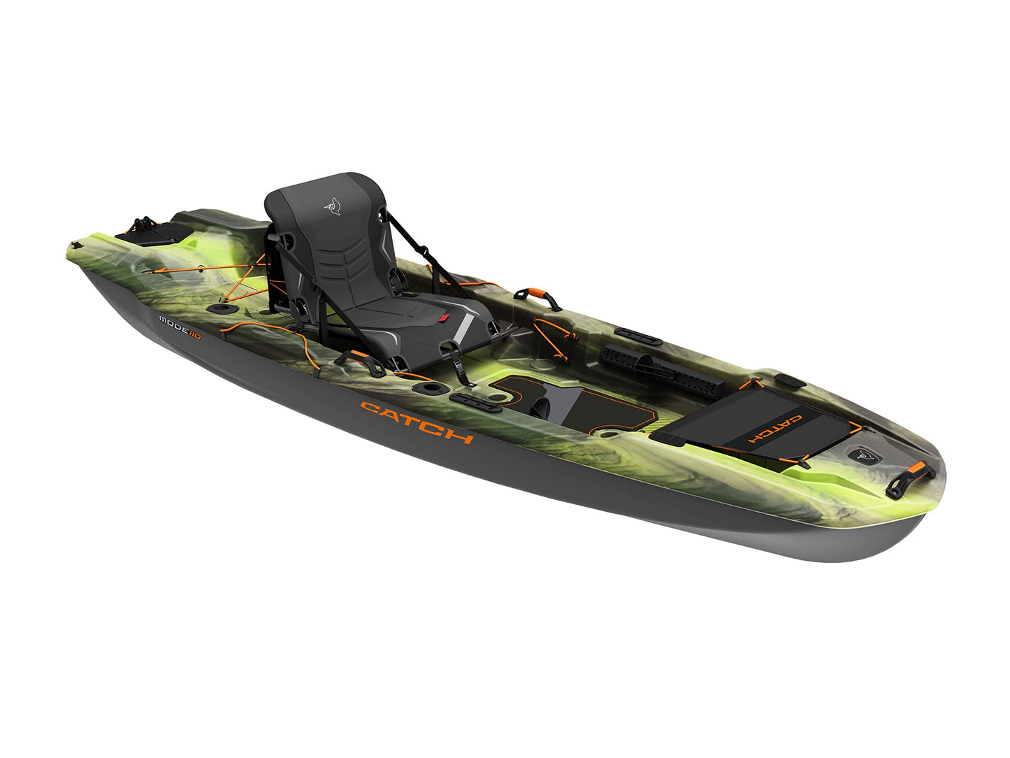 Pelican Catch Mode 110 Premium Angler Kayak - Fishing Kayak with Lawnchair - 10.5 ft