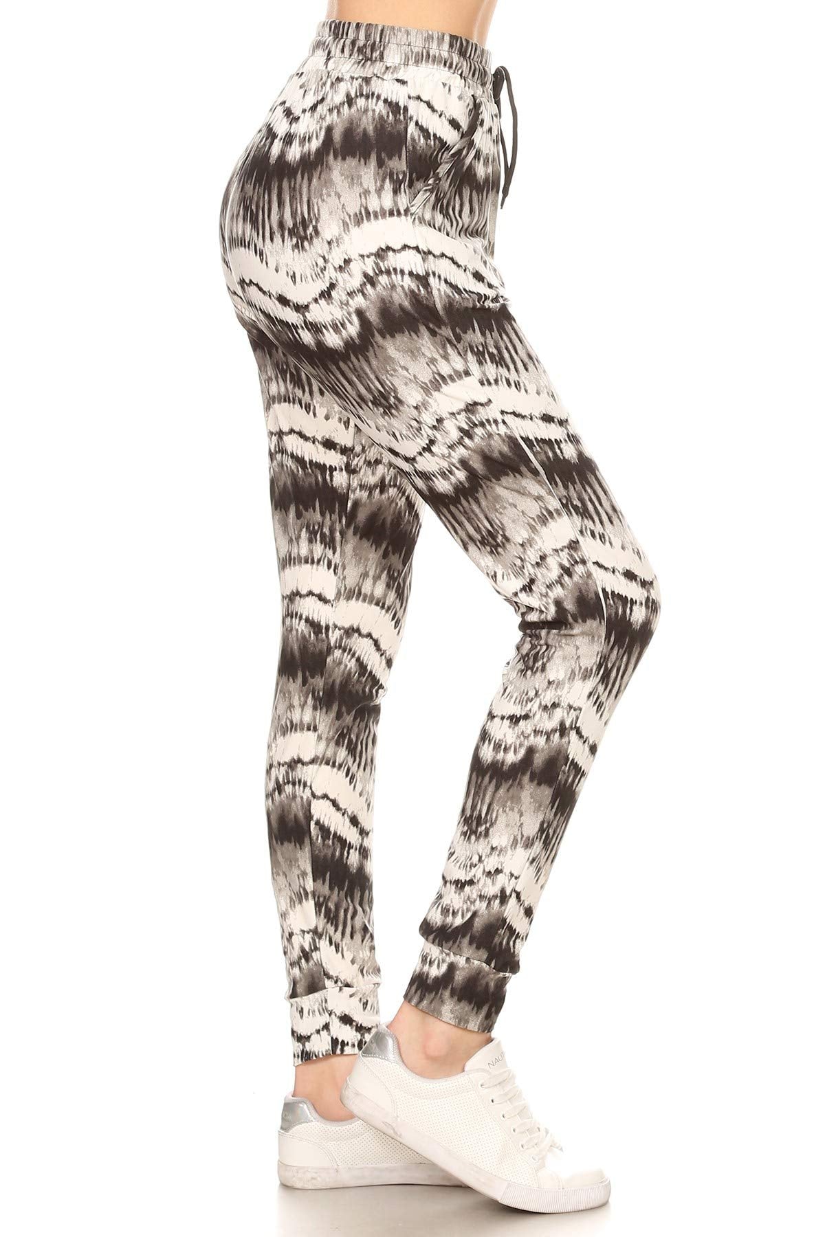 Leggings Depot Women's Relaxed-fit Jogger Track Cuff Sweatpants with Pockets for Yoga, Workout