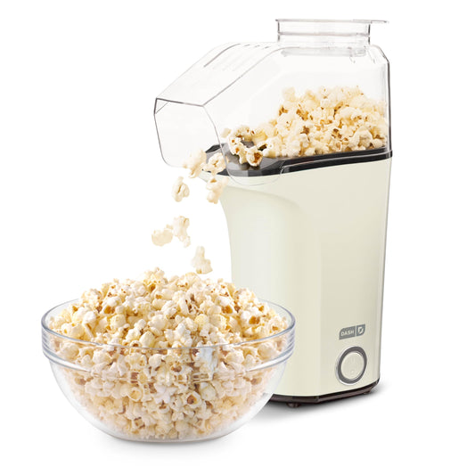 DASH Hot Air Popcorn Popper Maker with Measuring Cup to Portion Popping Corn Kernels + Melt Butter, 16 Cups - Red