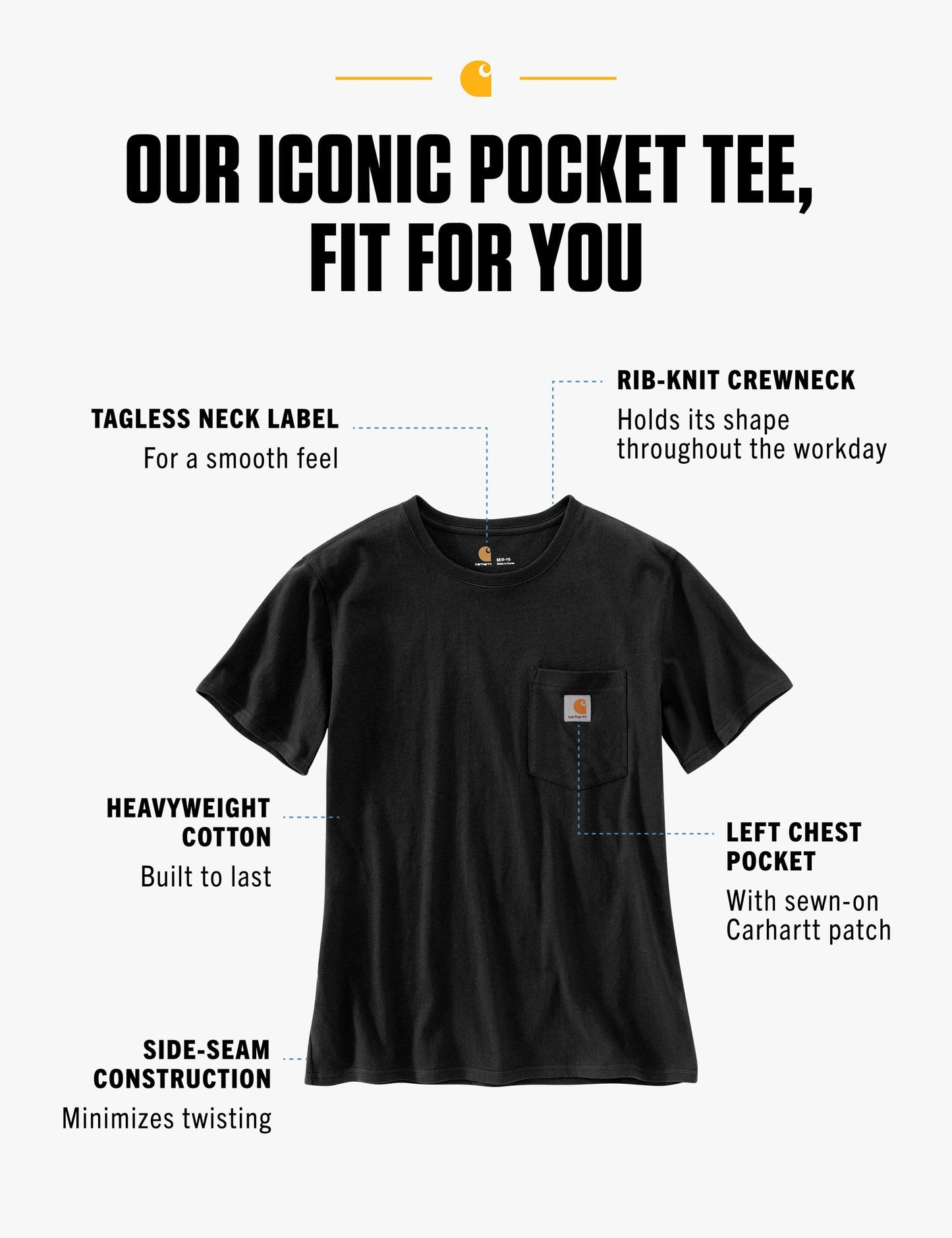 Carhartt Women's Loose Fit Heavyweight Short-Sleeve Pocket T-Shirt