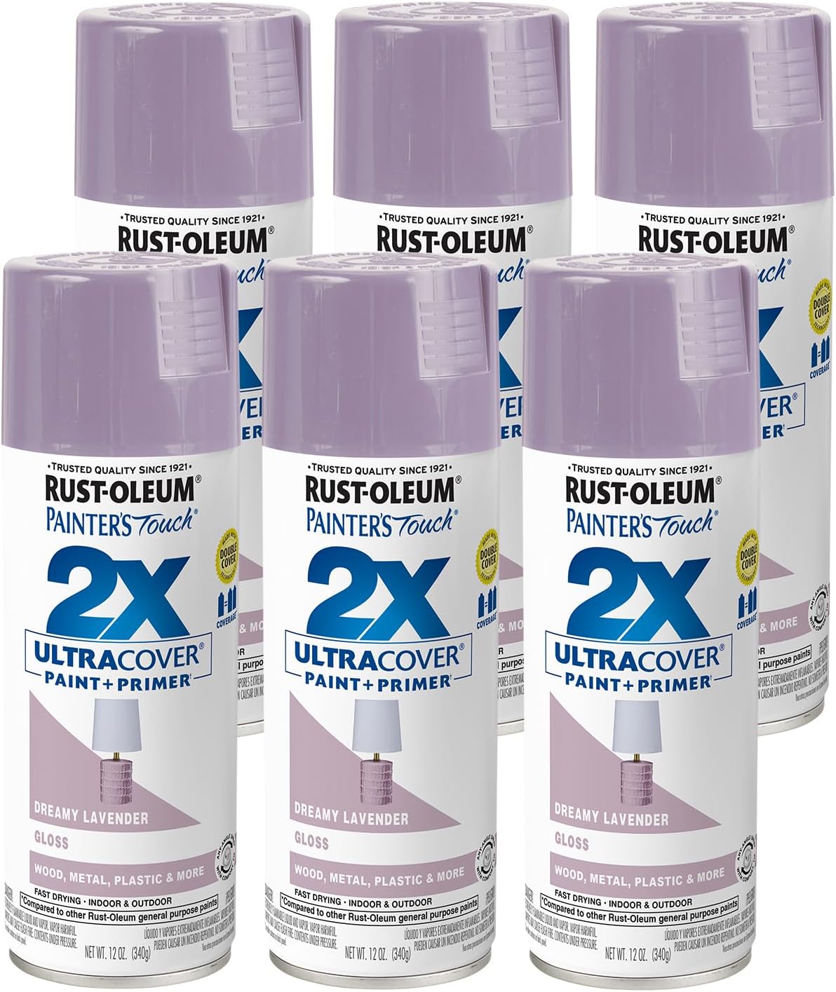Rust-Oleum 331182 Painter's Touch 2X Ultra Cover Spray Paint, 12 oz, Ultra Matte Black