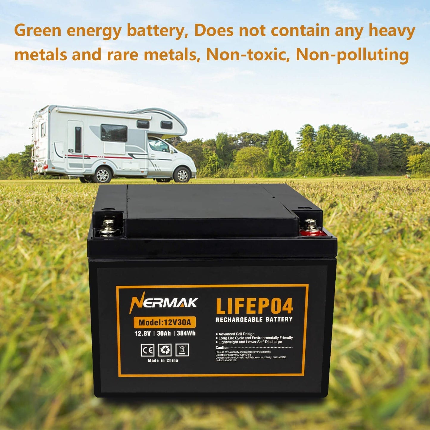 12V 10Ah Lithium LiFePO4 Deep Cycle Battery, 2000+ Cycles Rechargeable Battery for Solar/Wind Power, Small UPS, Lighting, Power Wheels, Fish Finder and More, Built-in 10A BMS