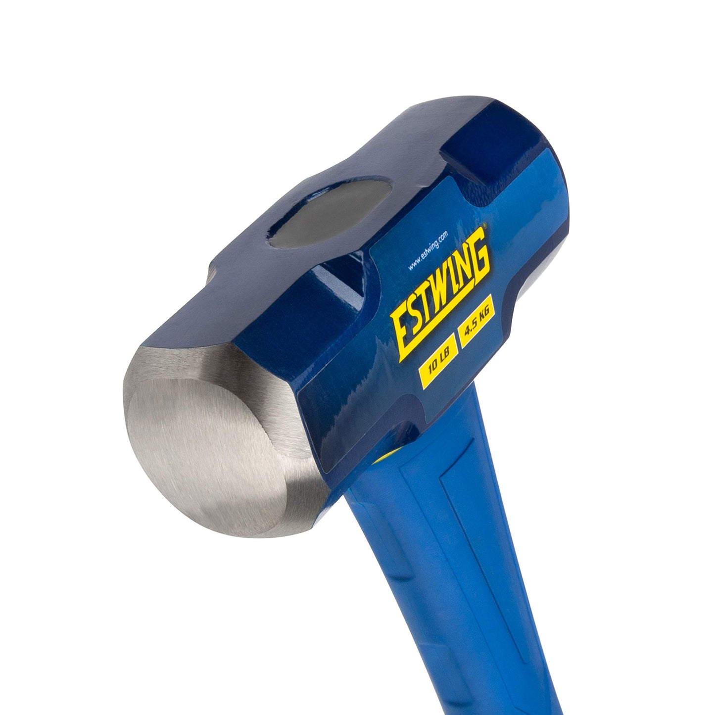 Estwing 16-Pound Hard Face Sledge Hammer for Demolition/Stake Driving, 50-55 HRC, 36-Inch Fiberglass Handle, Overstrike Protection, Textured Grip
