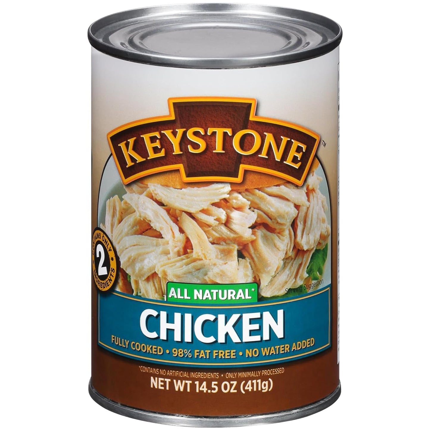 Keystone Meats All Natural Canned Turkey 14.5 Ounce Long Term Shelf Life Emergency Survival Food Canned Meat | Fully Cooked Ready to Eat | All White Meat No Carbs Gluten Free Family Pack of 6