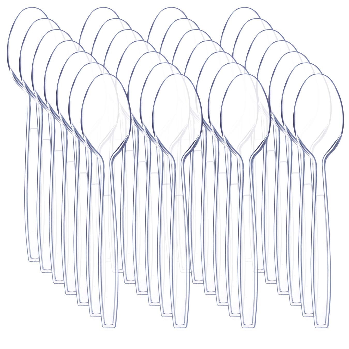 Liacere 360PCS Clear Plastic Knives Disposable - Heavy DutyBPA-Free - Heat Resistant, Solid and Durable Disposable Knives Bulk, Premium Plastic Knives Heavy Duty for Party Supply