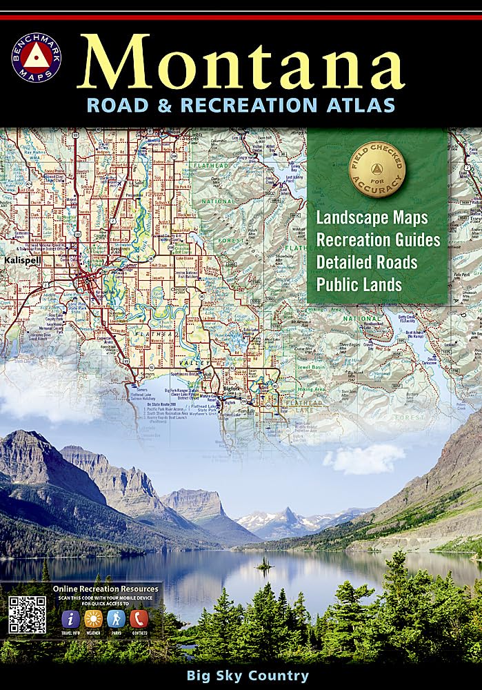 Montana Road and Recreation Atlas - 6th Edition, 2024 (Benchmark)