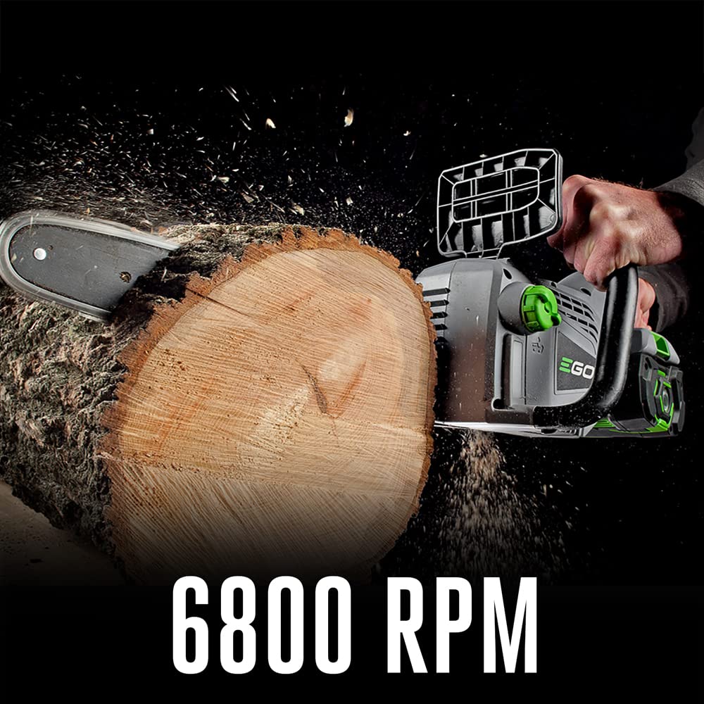EGO POWER+ Chain Saw, 16” Battery Powered Chainsaw, Electric Cordless, Includes 56V 2.5Ah Battery and Charger – CS1611