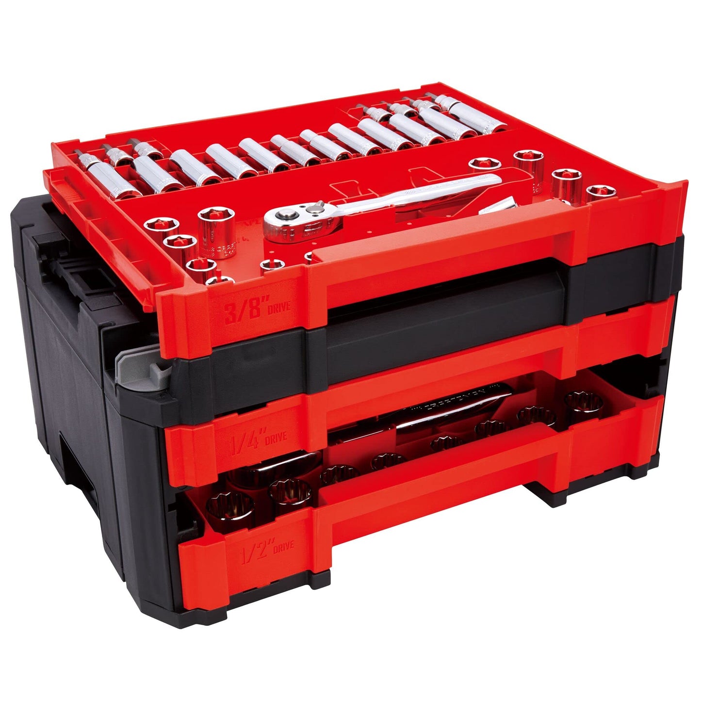 Craftsman VERSASTACK Mechanics Tool Set, 1/4 in, 3/8 in, and 1/2 in Drive, 230 Piece (CMMT45306)