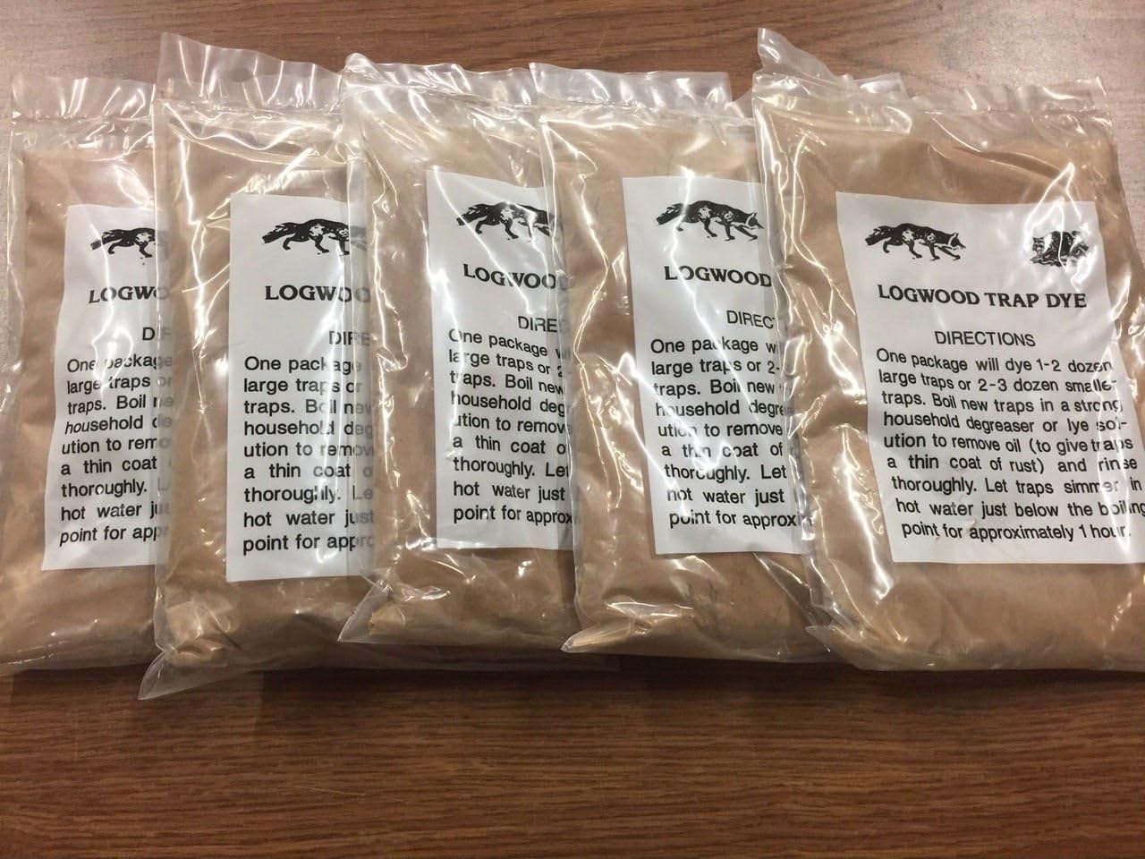 Trap Dye Logwood Trapping Racoons Cyotes Varmit, 1 Pound Bag (5-Pack)