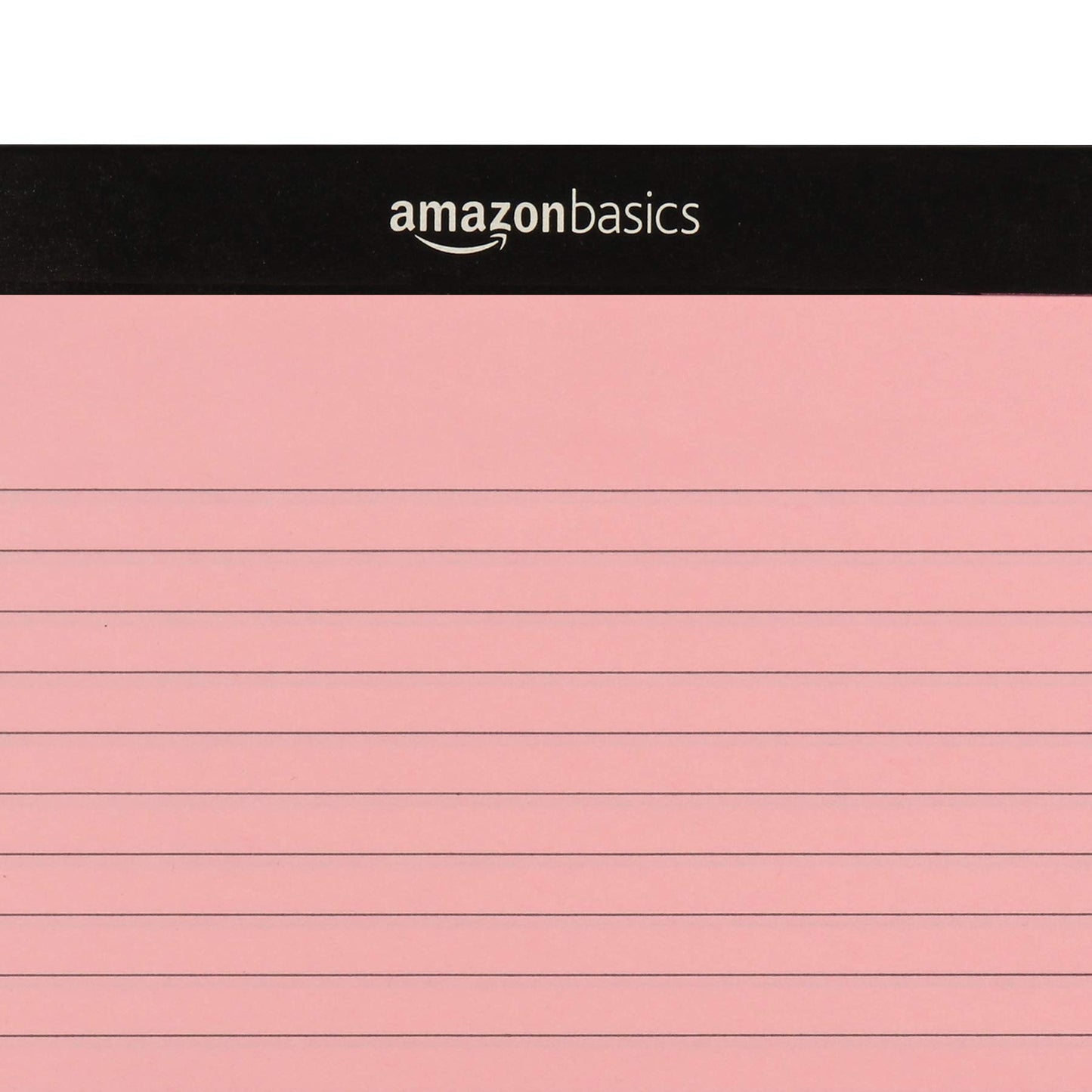 Amazon Basics Wide Ruled 8.5 x 11.75-Inch 50 Sheet Perforated Lined Writing Note Pads, Pack of 6, 300 Count, Multicolor