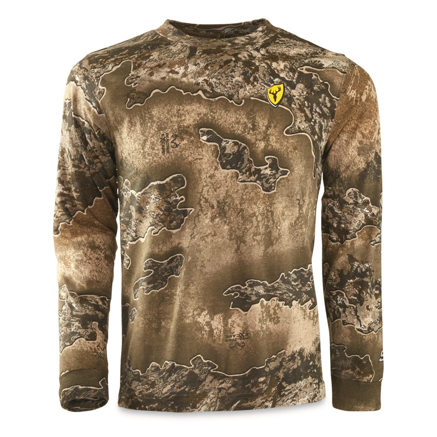 Shield Series Youth Fused Cotton Shirt with Long Sleeves, Youth Camouflage Shirt