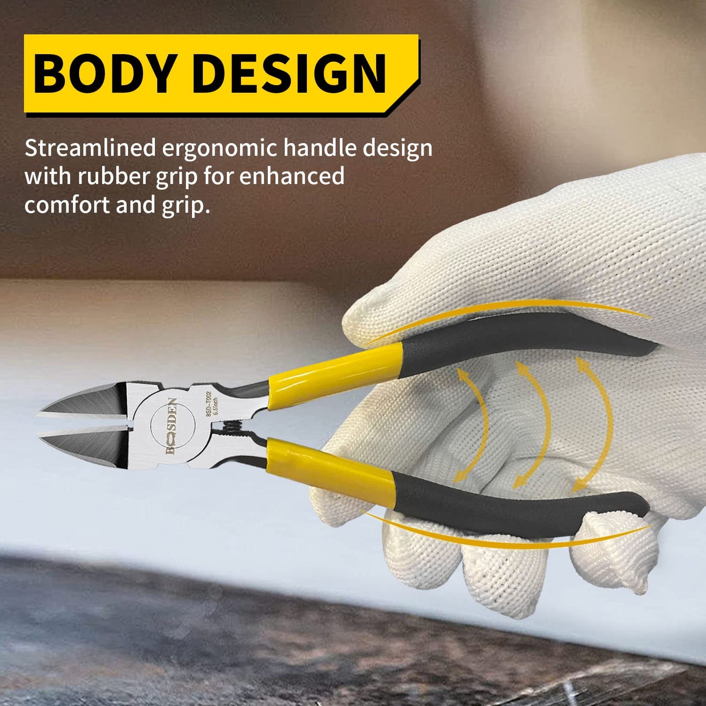 Wire Cutters 10 Pack, 6.5 inch, BOOSDEN Flush Cutters, Spring Loaded Cutting Pliers, Side Cutters, Dykes Cutter, Wire Clippers, Plastic Cutter, Wire Cutters for Jewelry, Floral, Electrical