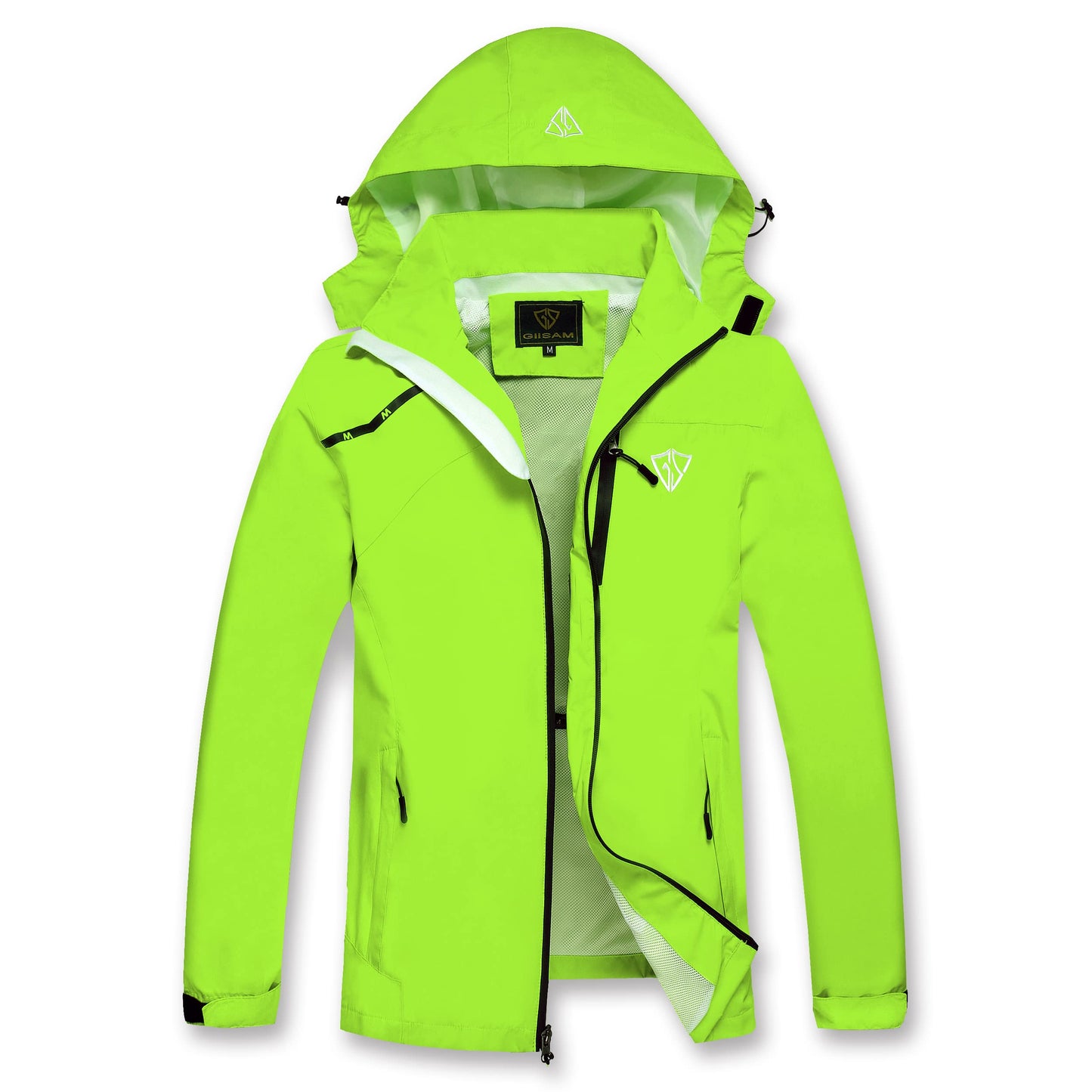 GIISAM Mens Windproof Jacket Waterproof Lightweight Mountain Sport Jacket for Men Hooded Windbreaker Raincoat