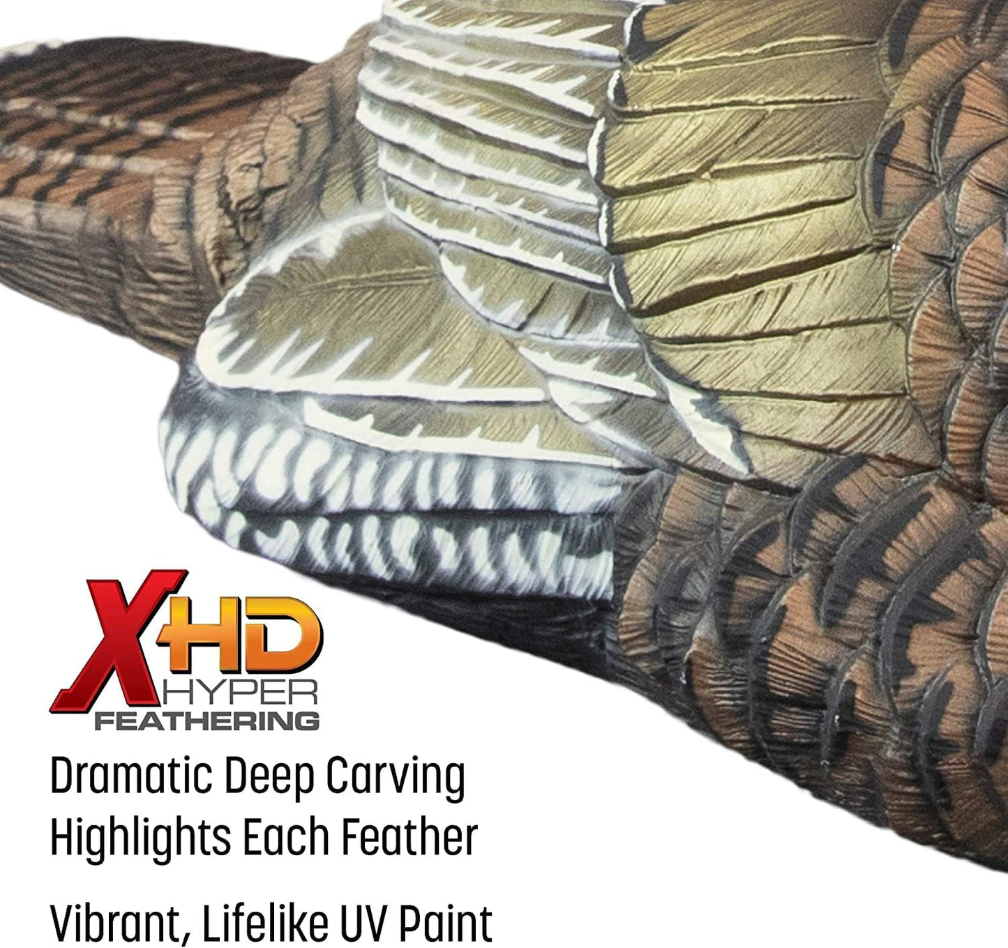 Higdon Outdoors Jake & Jill 1/4 Strut Jake and Laydown Hen Full Body Turkey Decoy Combo with Carry Bag
