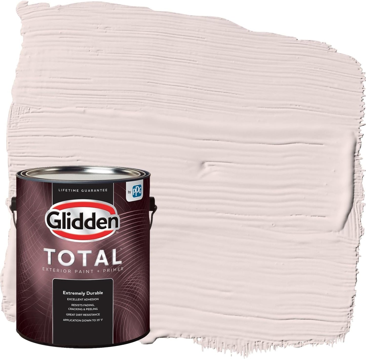 Glidden Exterior Paint + Primer: Pink/Ballet Slipper, One Coat, Semi-Gloss, 1-Gallon