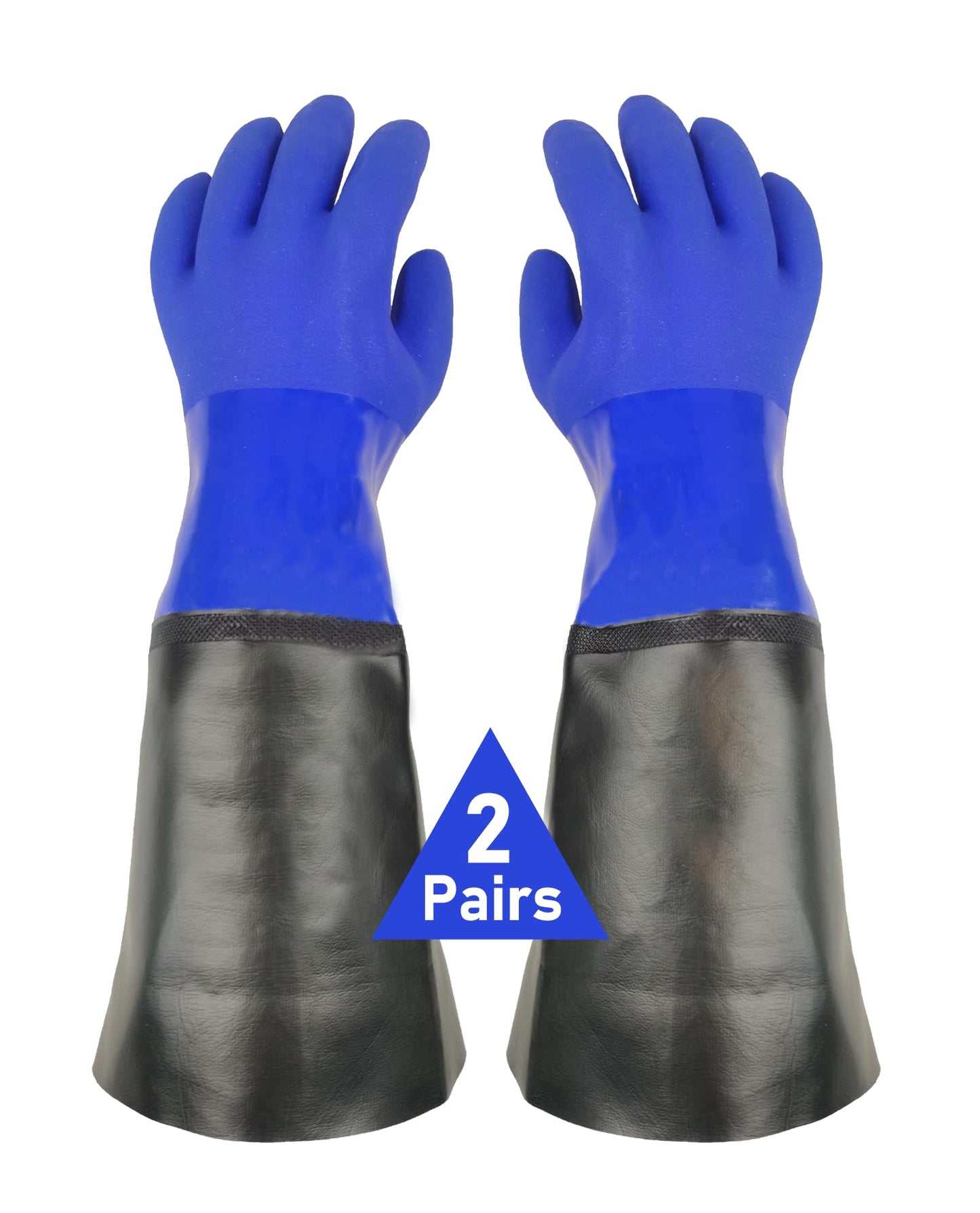 LIICHAAO Long waterproof fishing gloves,Cleaning Poison ivy gloves,Aquarium pool,Long elbow Resistant Abrasion