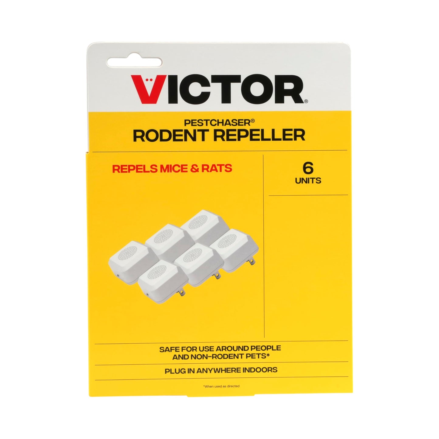 Victor M753K PestChaser Indoor Ultrasonic Rodent Repellent with Nightlight, 3 Rodent Repeller Mouse Deterrent Plug In Devices