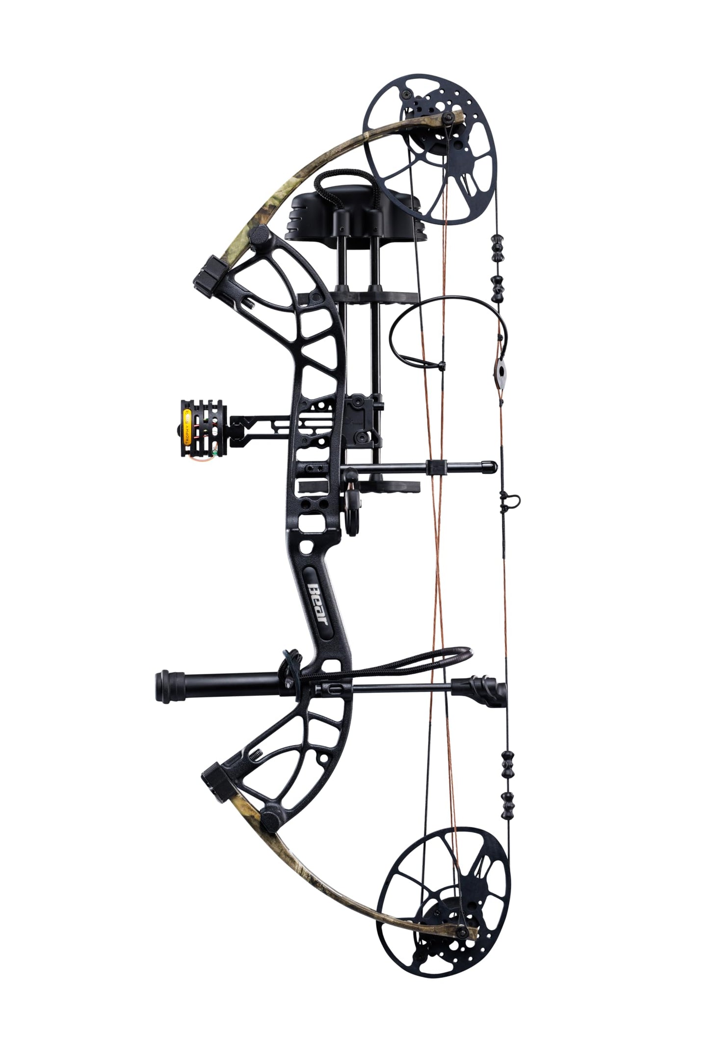 Bear Cruzer G4 Ready to Hunt Compound Archery Bow, 70lb. Draw Weight, Left Hand, Black/Mossy Oak Roots