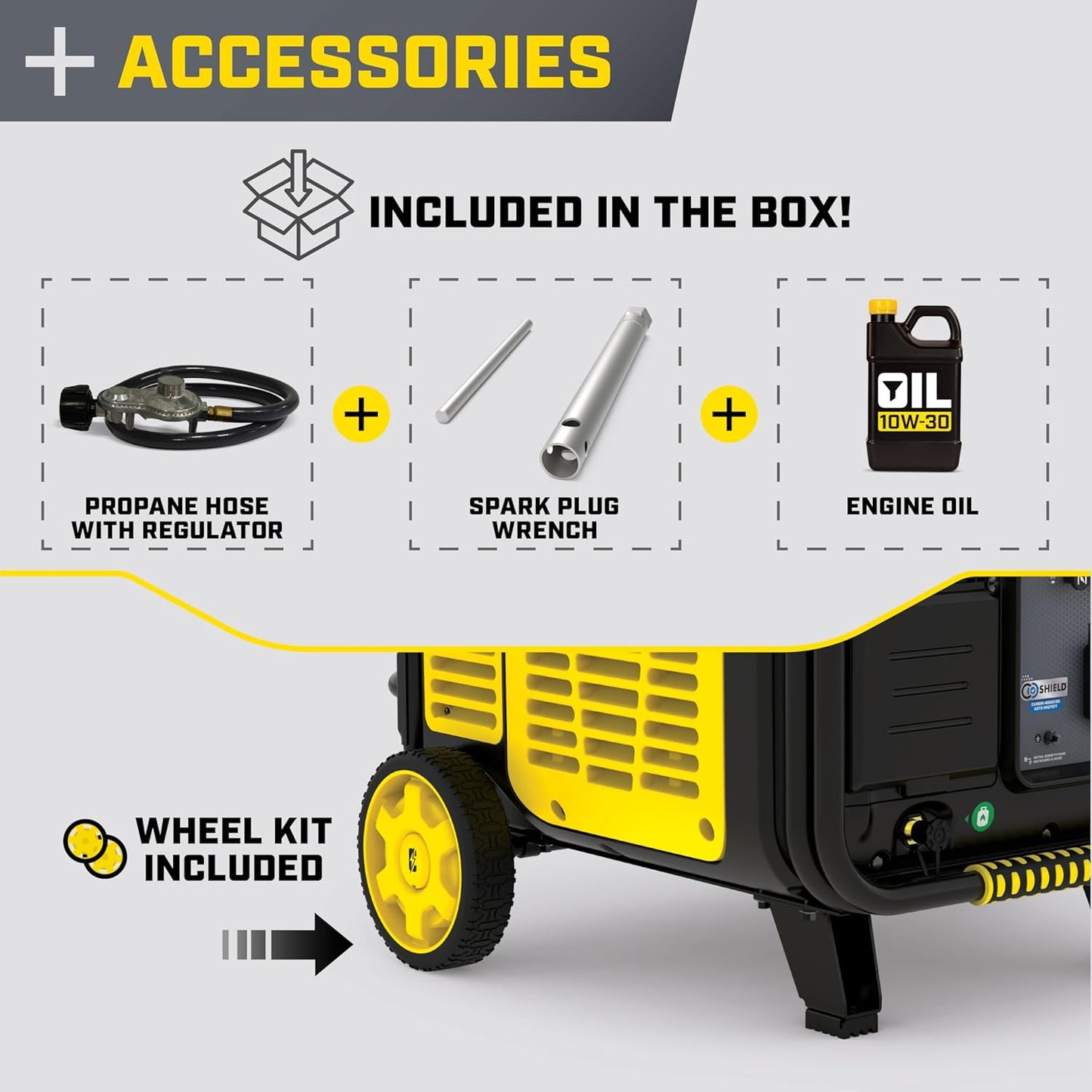 Champion Power Equipment 11,000-Watt Electric Start Dual Fuel Home Backup Portable Inverter Generator with Quiet Technology and CO Shield