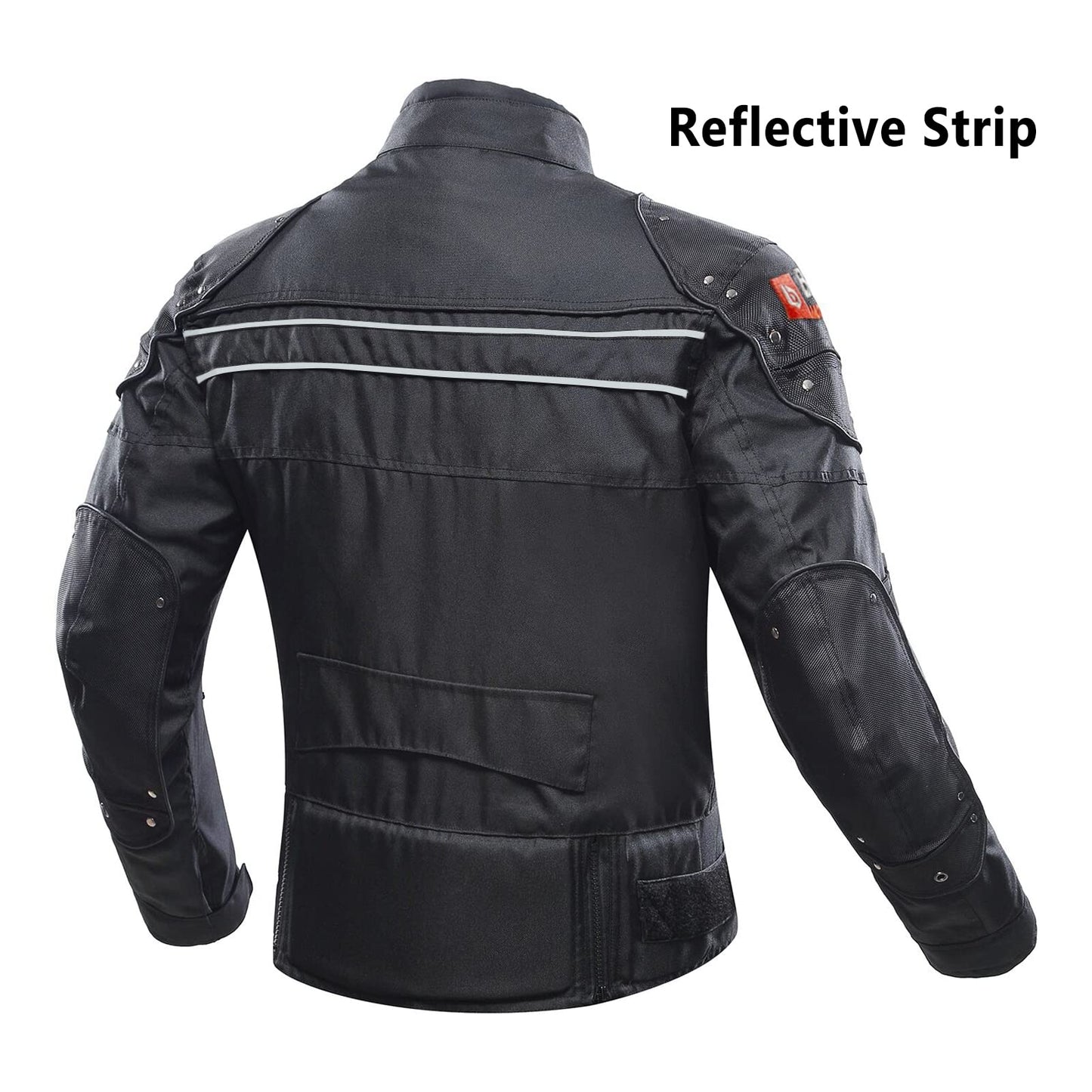 BORLENI Motorcycle Jacket Motorbike Riding Jacket Windproof Motorcycle Full Body Protective Gear Armor