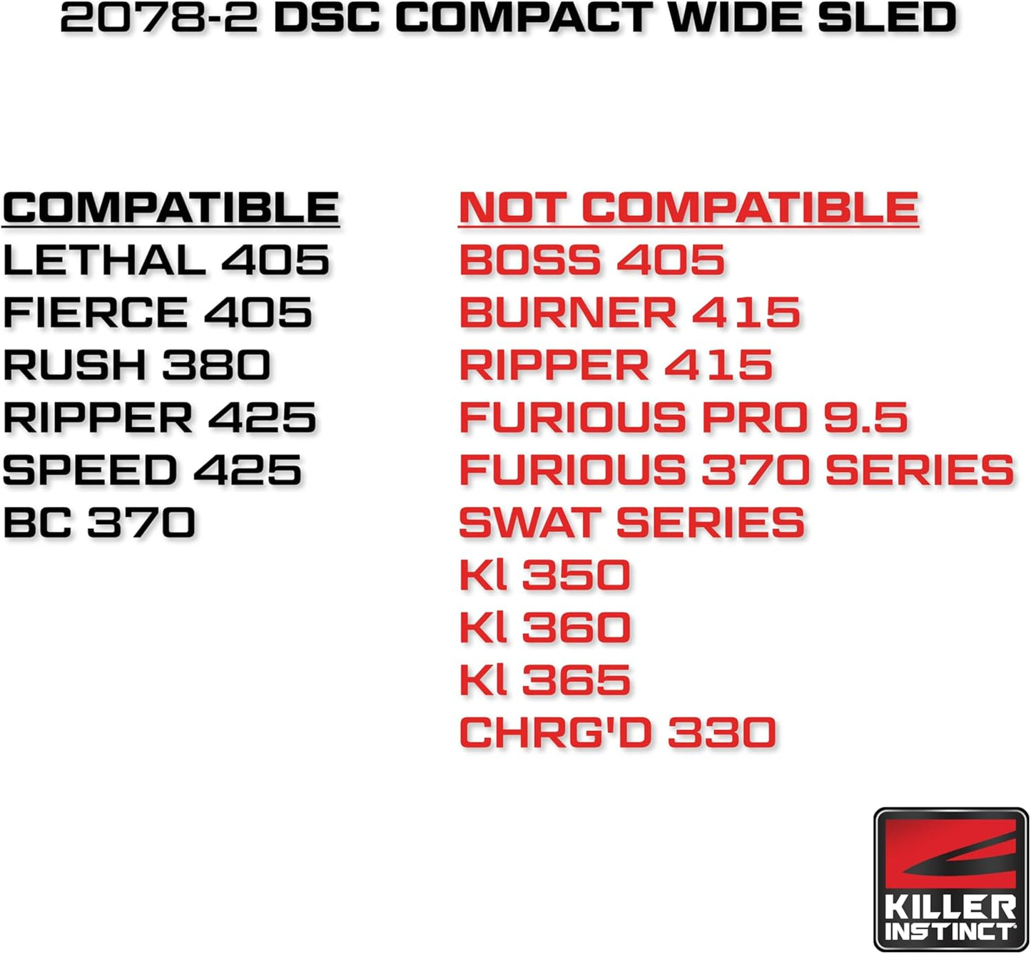 Killer Instinct Compact Dead Silent Crank Wide Sled. Compatible with Certain Killer Instinct Crossbows