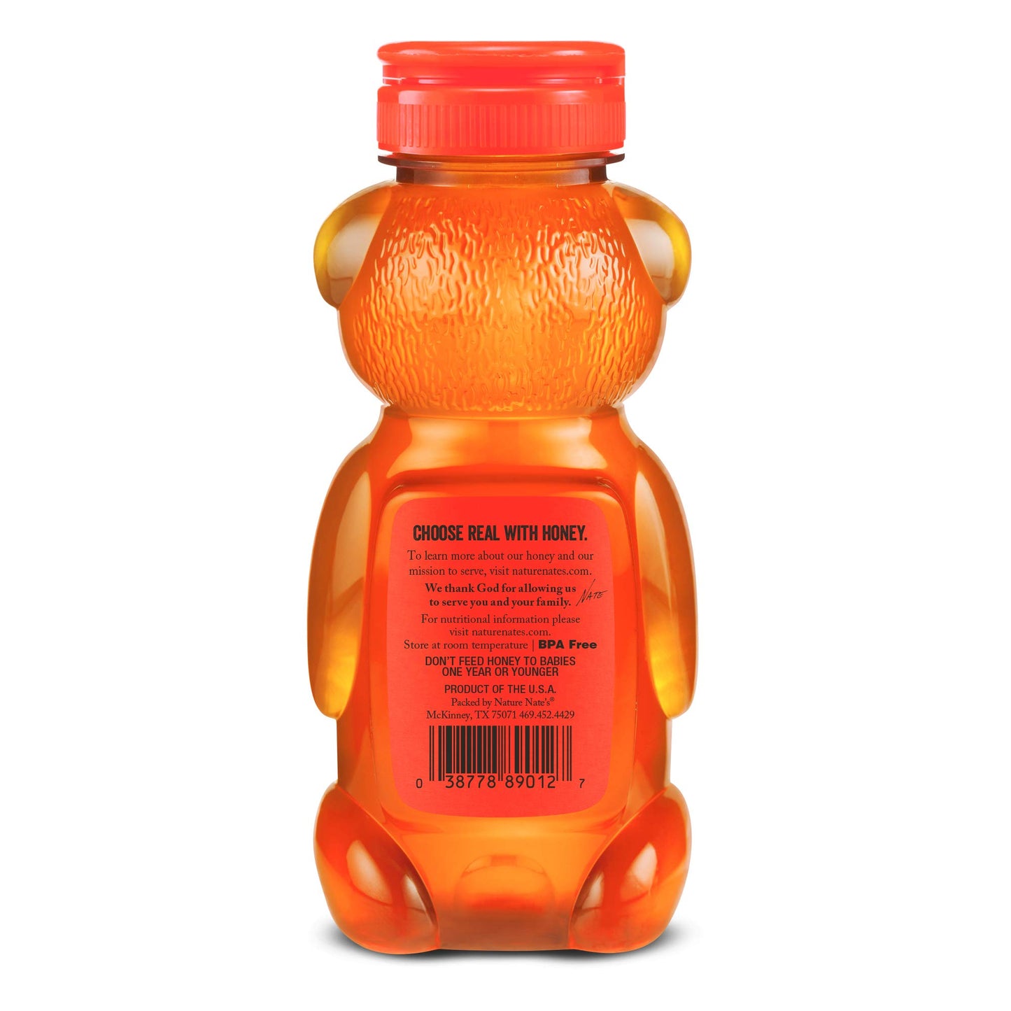 Nate's Georgia 100% Pure, Raw & Unfiltered Honey, 32 oz. Squeeze Bottle - All-natural Sweetener