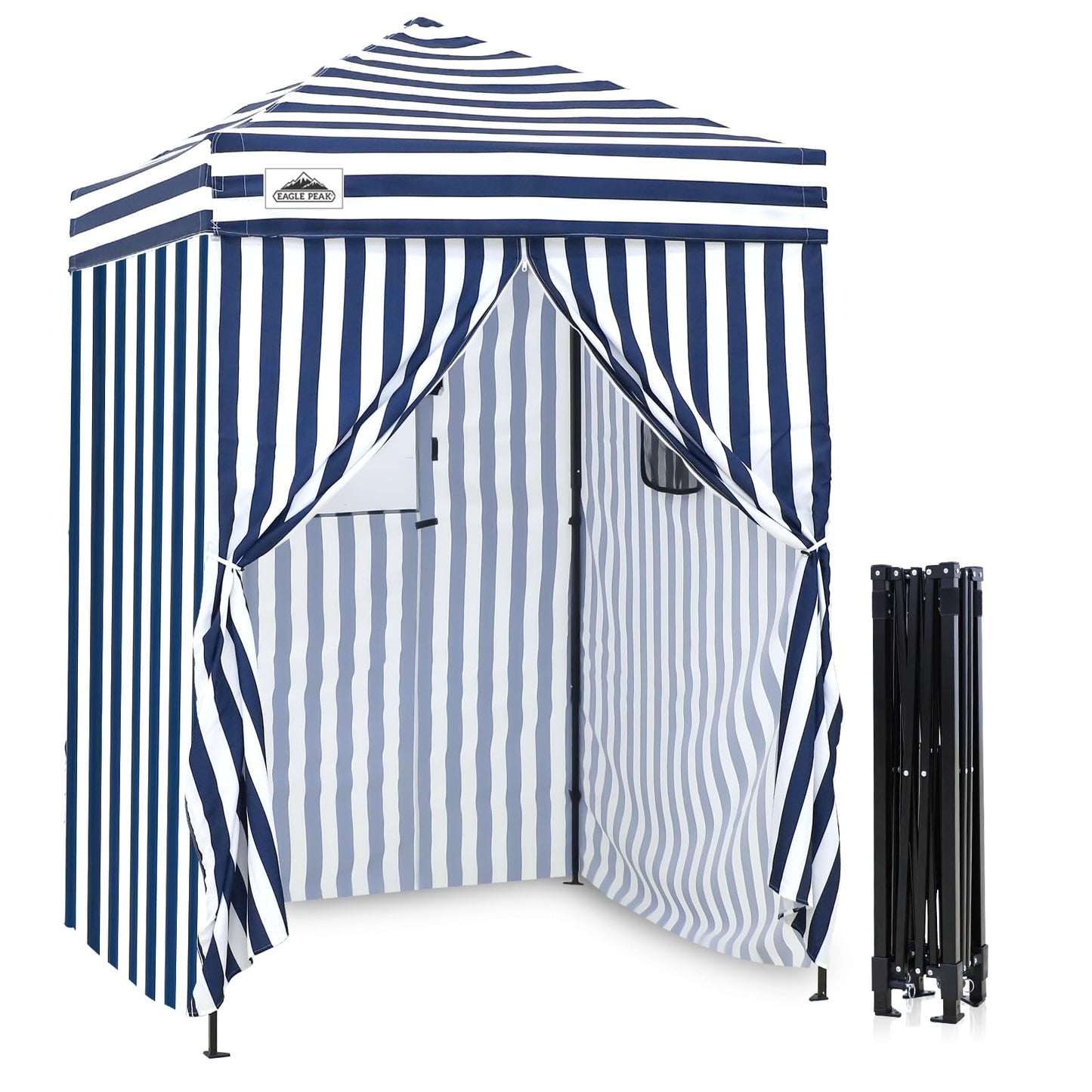 EAGLE PEAK Flex Compact 4x4 Pop-up Canopy Changing Room, Portable Dressing Room, Privacy Changing Tent for Indoor Fashion Photoshoots, Camping, or Pool, Purple