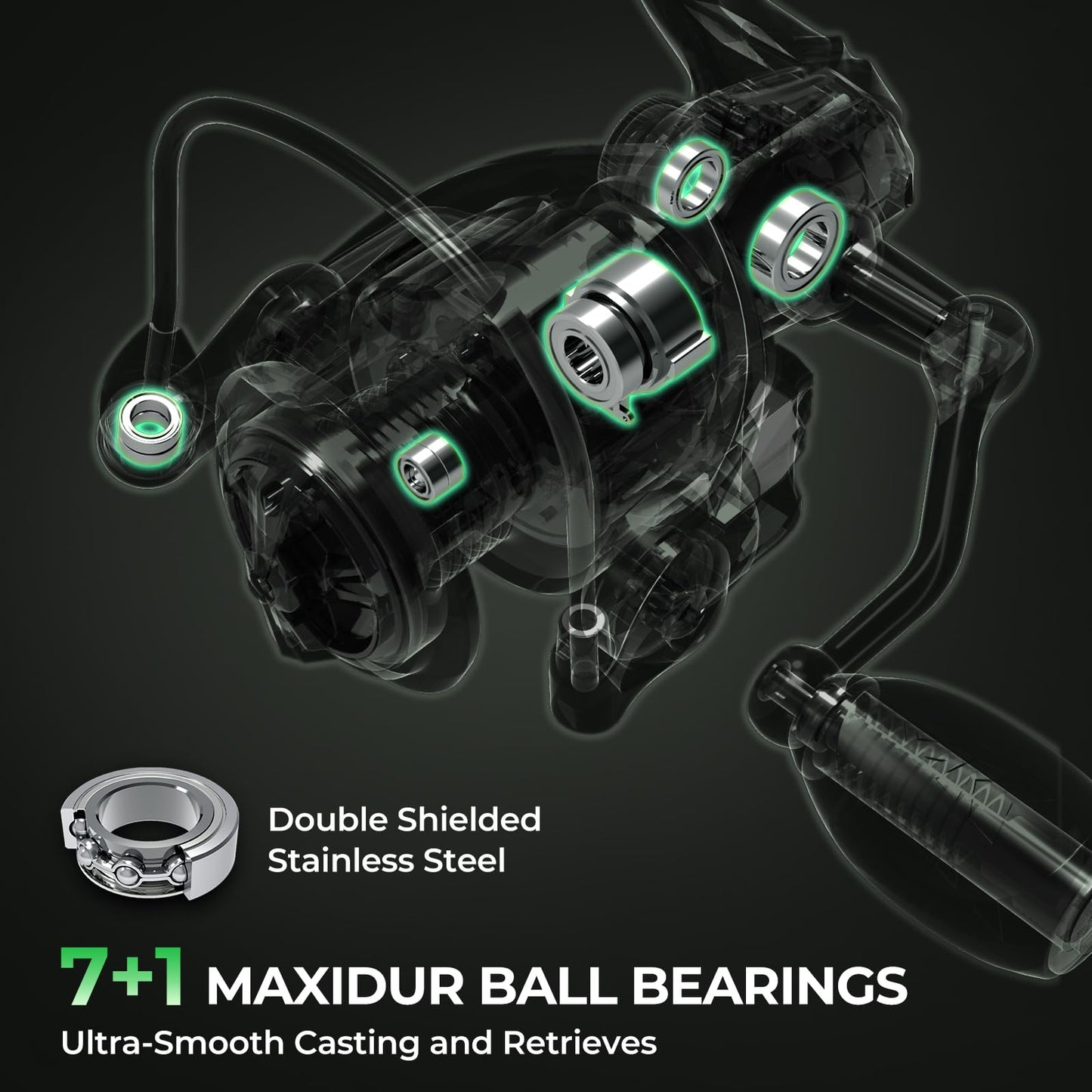 KastKing Spartacus II Twin-Tip Fishing Rod and Reel Combo, Spinning & Casting Combo, Fishing Poles and Reels Combo, KastFlex IM6 Graphite Blanks, 2-Piece Rods with Extra Tips