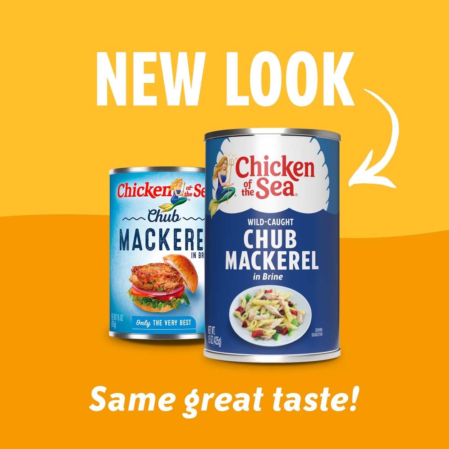 Chicken of the Sea Chub Mackerel in Brine, 15 Ounce Cans (Pack of 12), Nutrient Rich, Wild Caught Canned Mackerel