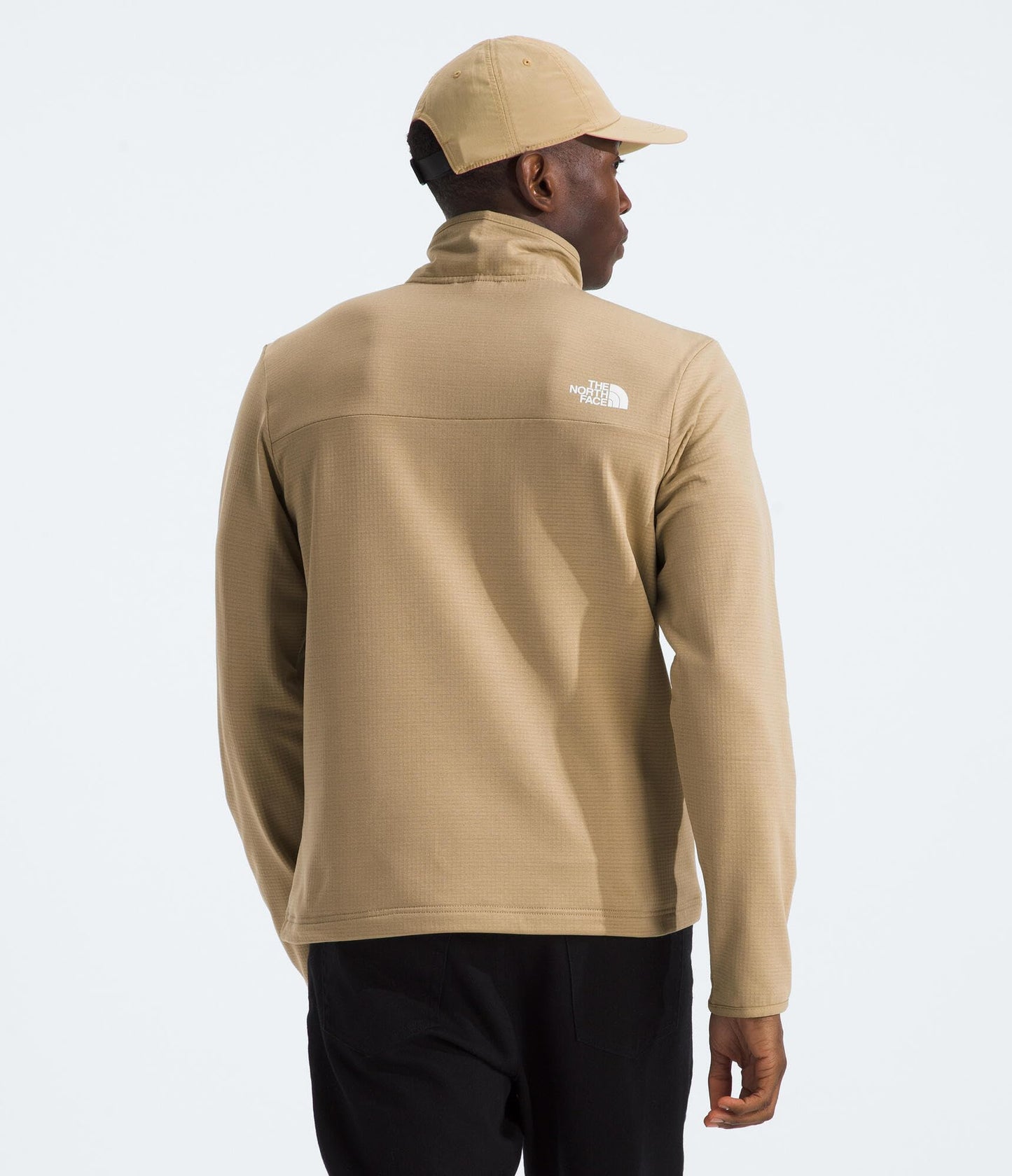 THE NORTH FACE Men's Cedar Trail Grid Fleece Quarter Zip Jacket | Cold Weather Top With Durable, Reinforced Bindings
