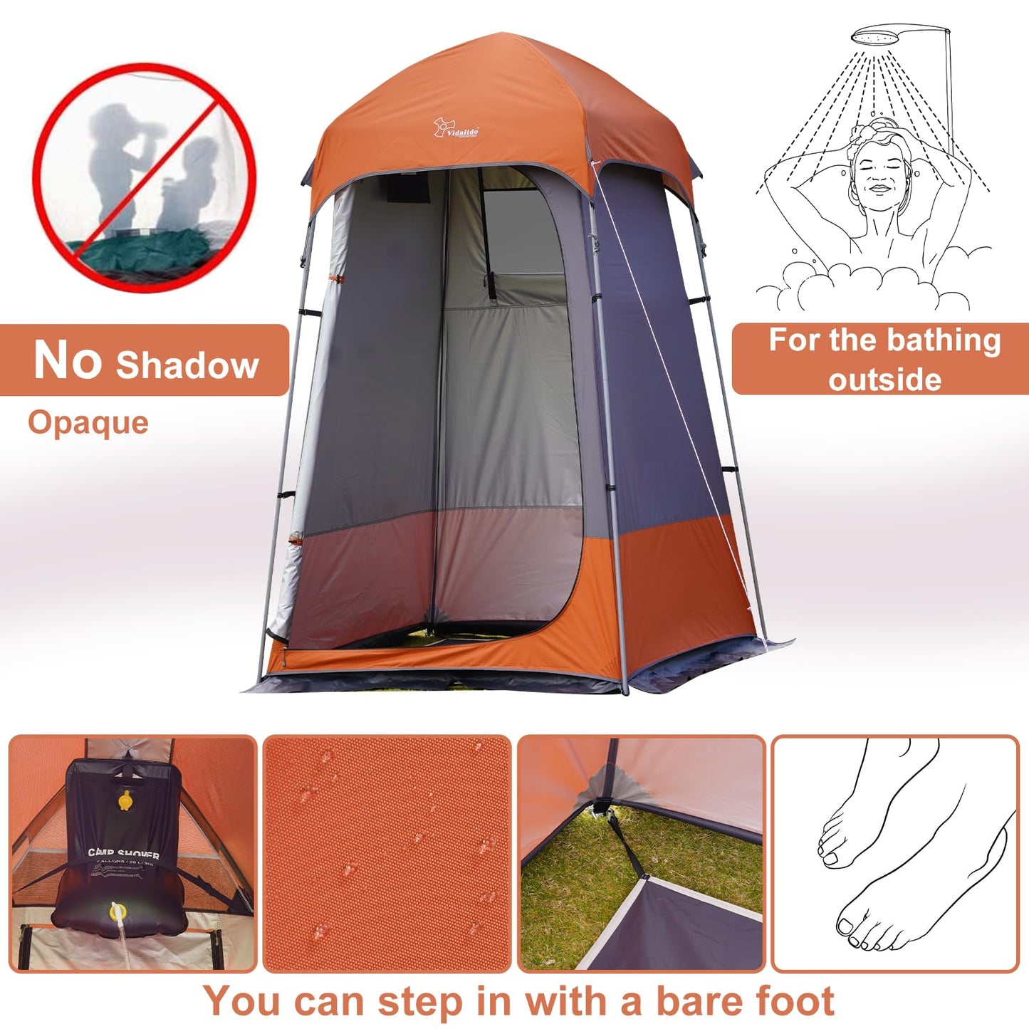 Outdoor Shower Tent Changing Room Privacy Portable Camping Shelters