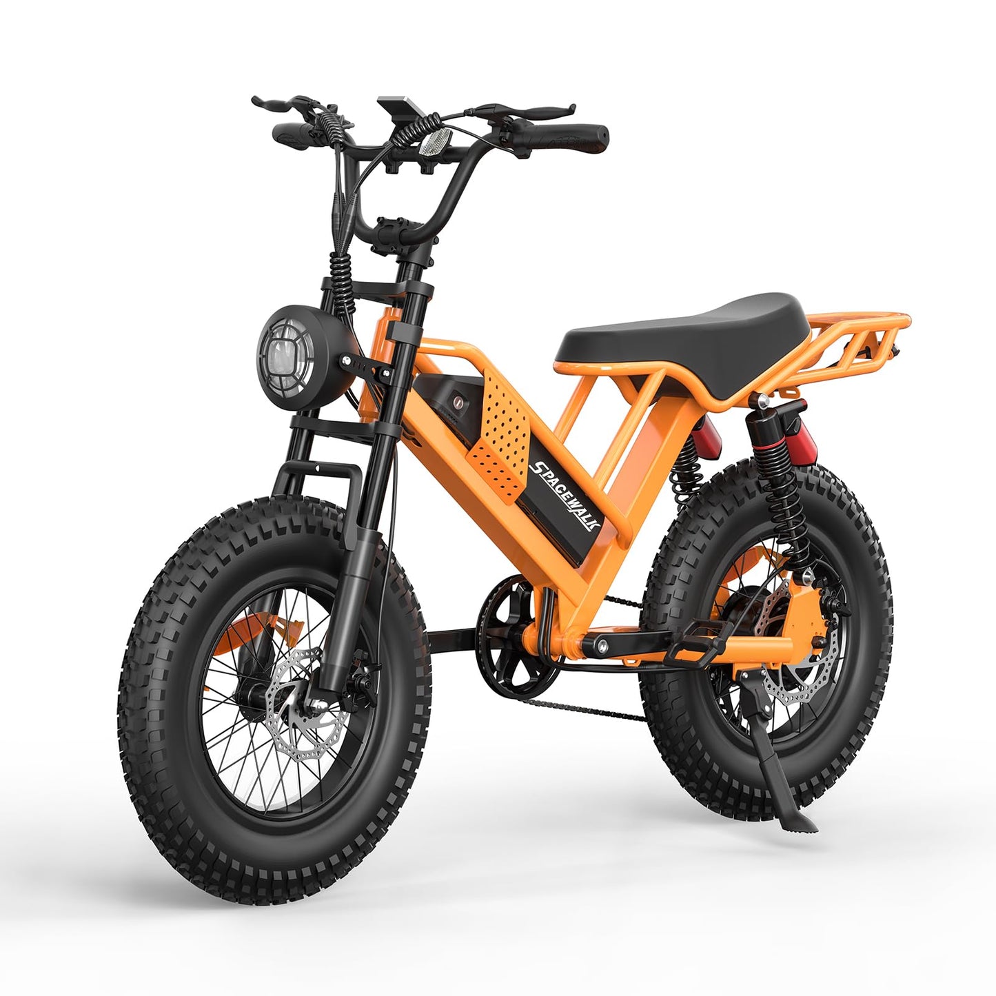 Spacewalk Electric Bike for Adult,20"x4"Fat Tires Ebike,Suitable for Riders 5'5"& Above,750W Motor,24.9mph,48V 15Ah Removable Battery,2X Front & 2X Rear Suspension for a Smoother Ride