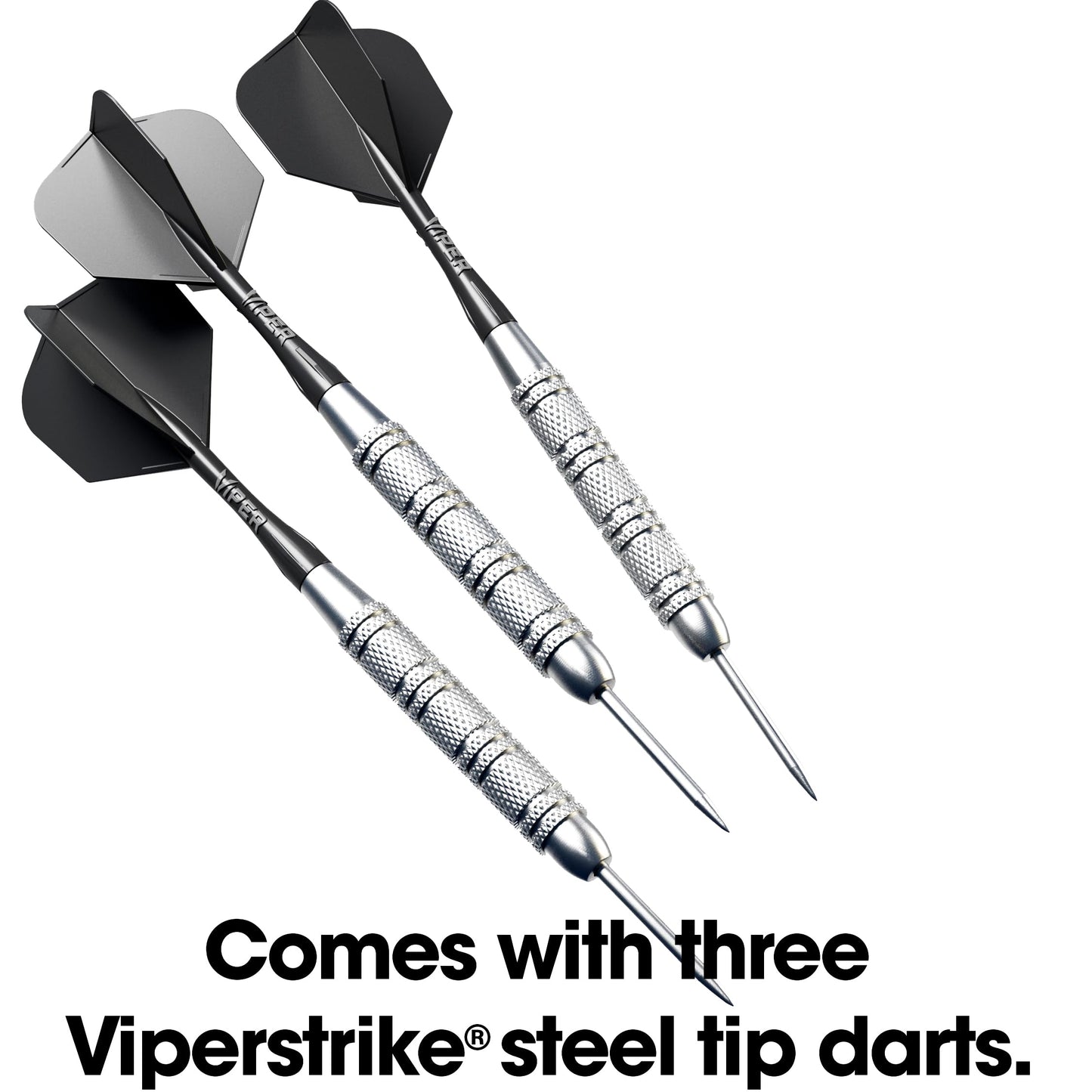 Viper League Pro Regulation Bristle Steel Tip Dartboard Starter Set with Staple-Free Bullseye, Radial Spider Wire, High-Grade Sisal with Rotating Number Ring, Chalk Cricket Scoreboard, Steel Tip Darts