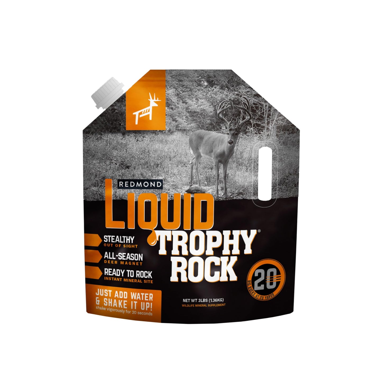 Redmond All-Natural Mineral Rock/Salt Lick, Attract Deer and Big Game 12 pounds