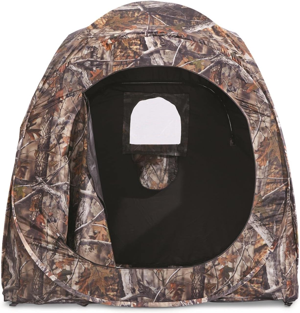 HuntRite Deluxe Pop-Up Hunting Ground Blind, 1-2 Person Tent, Hunting Gear, Equipment, and Accessories, 4-Panel Spring Steel