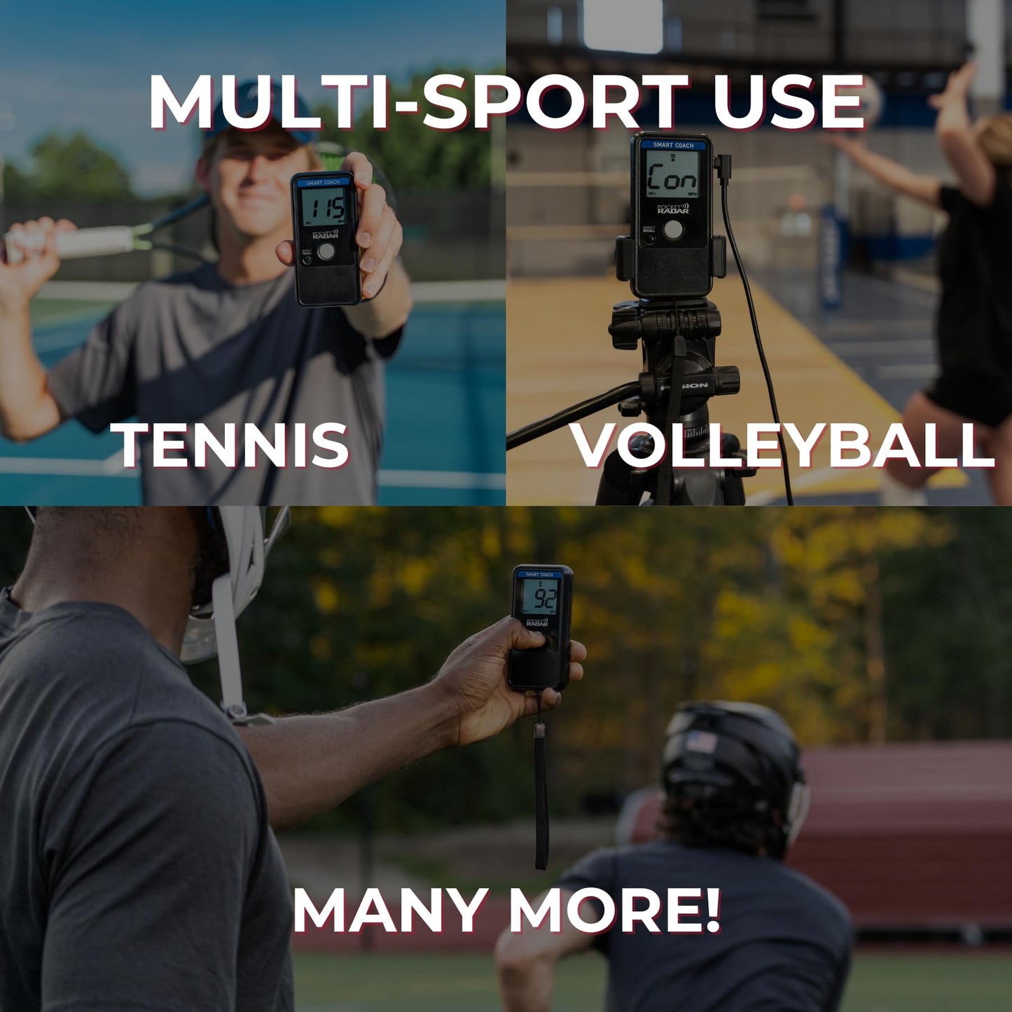 Pocket Radar Smart Coach Speed Gun for Baseball, Softball, Cricket - Accurate Pitching & Sports Speed Measurement, Portable Baseball Radar Gun Compatible with Pocket Radar App (iOS/Android)