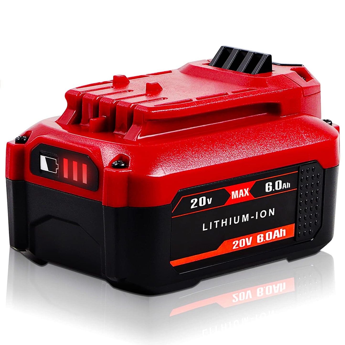 TenHutt 【Upgrade】 2Pack 20V 6.0Ah Replacement Battery for Craftsman 20V Battery V20 Lithium ion for CMCB205 CMCB204 CMCB206 CMCB202 CMCB201 20V Cordless Power Tools Craftsman 20V Battery