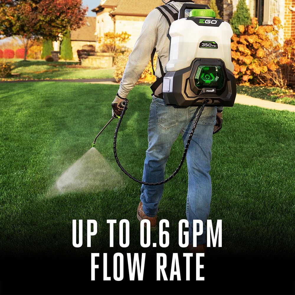 EGO POWER+ 4 Gallon, Backpack Sprayer for Lawn and Garden, Electric Pump, Battery and Charger Not Included - BSP3500