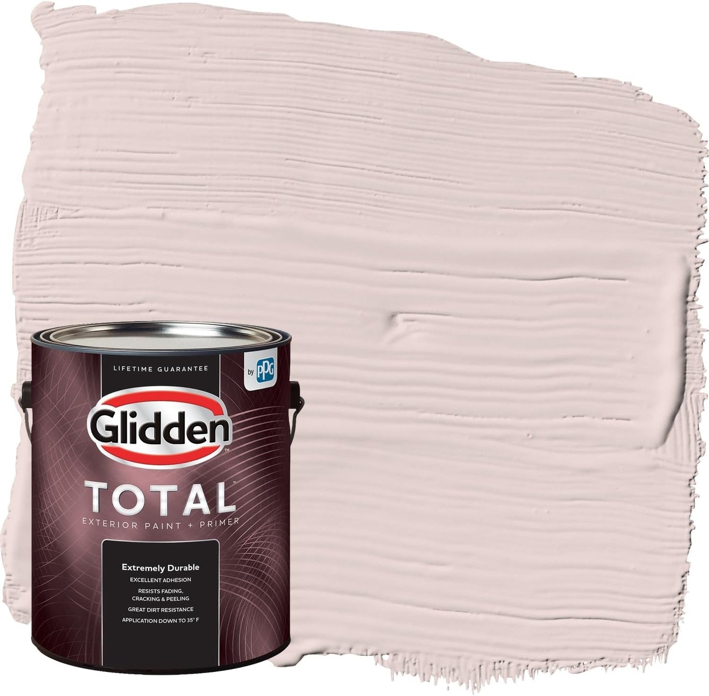 Glidden Exterior Paint + Primer: Pink/Ballet Slipper, One Coat, Semi-Gloss, 1-Gallon