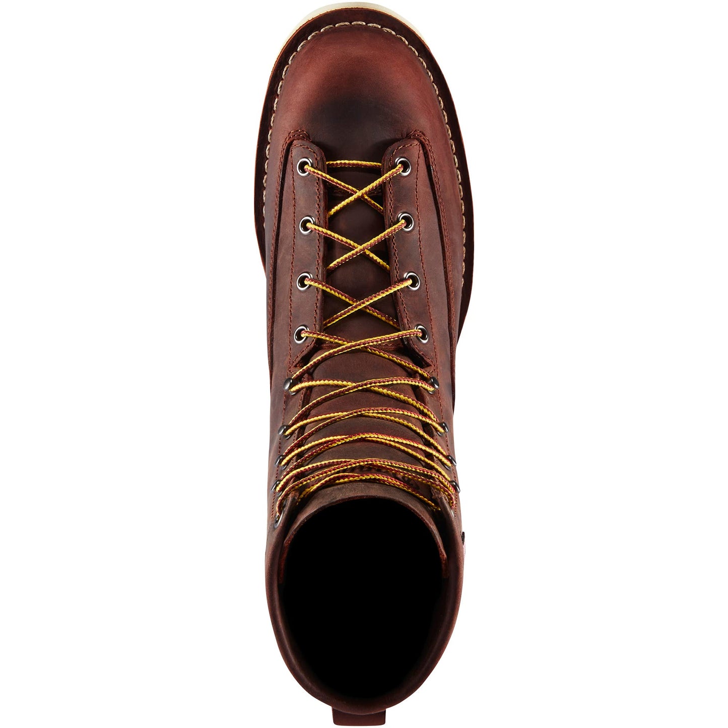 Danner 8” Bull Run Work Boots for Men - Durable, Lightweight Full-Grain Leather with Non Slip Wedge Outsole & 3-Density Cushion Footbed, EH Resistant