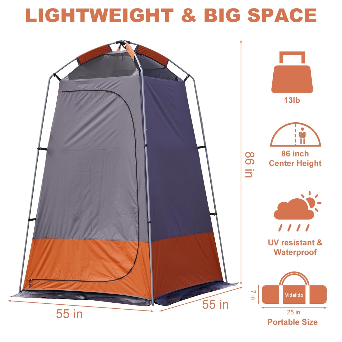 Outdoor Shower Tent Changing Room Privacy Portable Camping Shelters