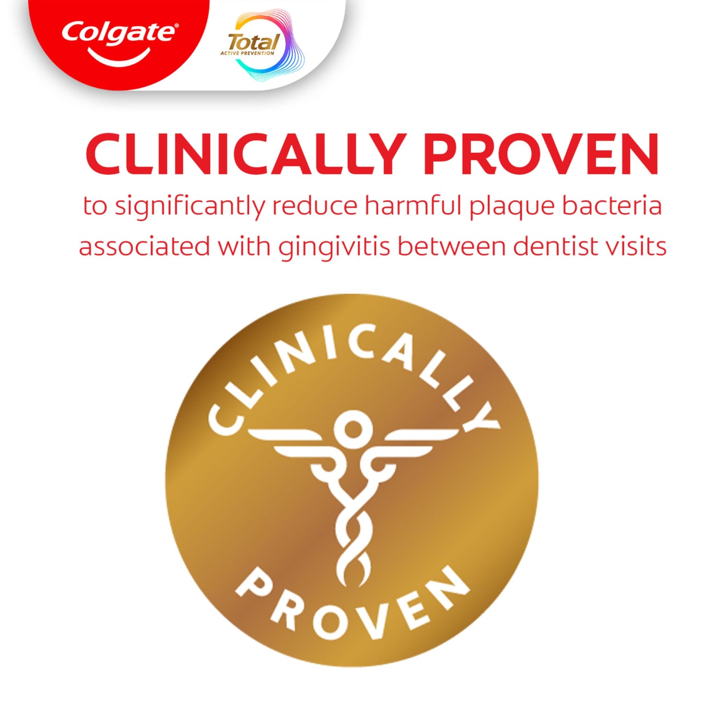 Colgate Total Whitening Toothpaste Paste, 5.1 oz, 4 Pack, Fluoride, Antibacterial, for Plaque, Gingivitis, Sensitivity, Stain Removal, Clinically Proven, Mint, Teeth Whitening, Stannous Fluoride