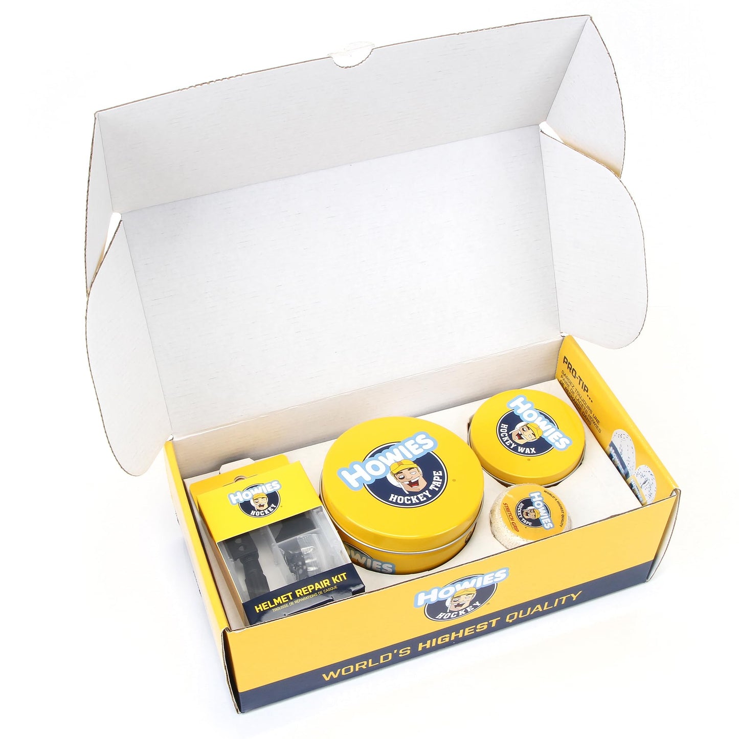 Howies Hockey Loaded Accessory Bag – Includes Stick, Grip, and Shin Pad Tape, Helmet Repair Kit, Fine Skate Stone and More! Ultimate Travel Bag and Gift for Hockey Players & Fans.