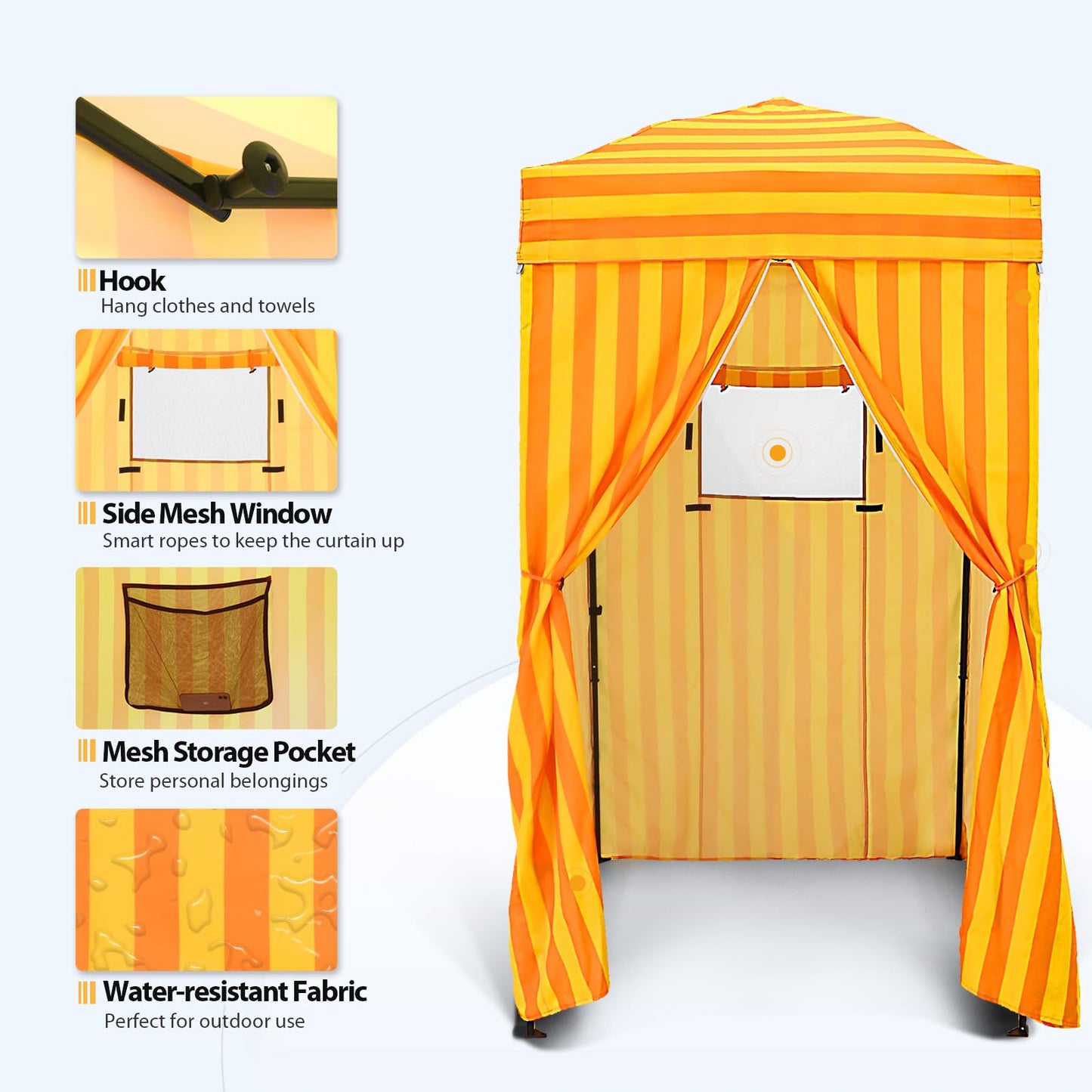 EAGLE PEAK Flex Compact 4x4 Pop-up Canopy Changing Room, Portable Dressing Room, Privacy Changing Tent for Indoor Fashion Photoshoots, Camping, or Pool, Purple