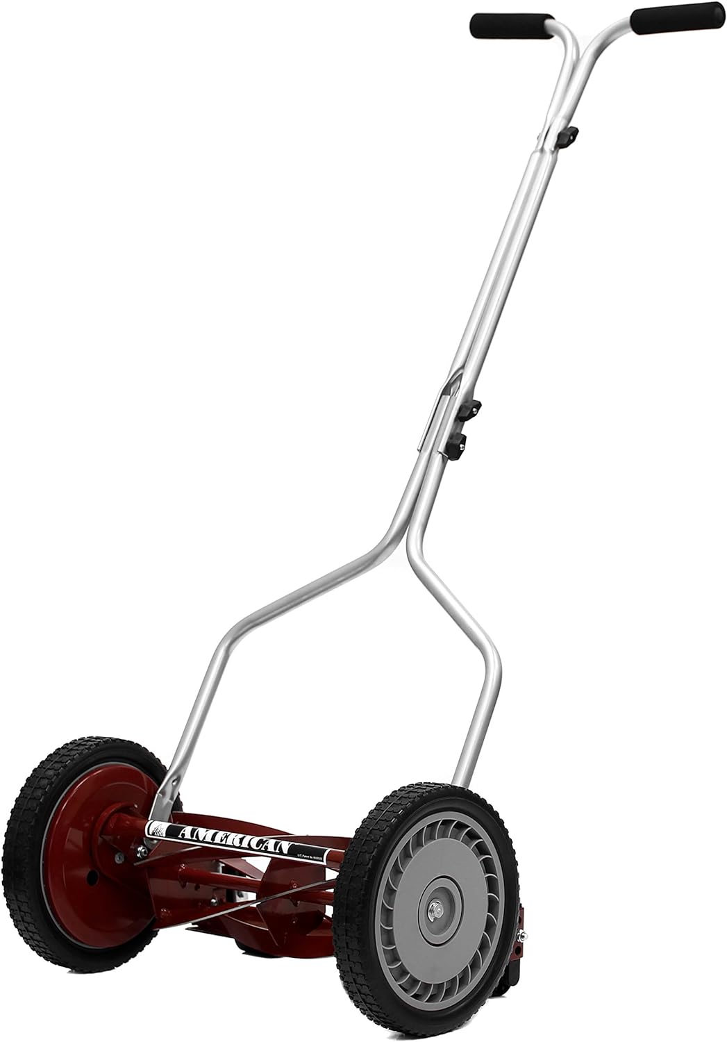 American Lawn Mower Company 1204-14 14-Inch 4-Blade Push Reel Lawn Mower, Red