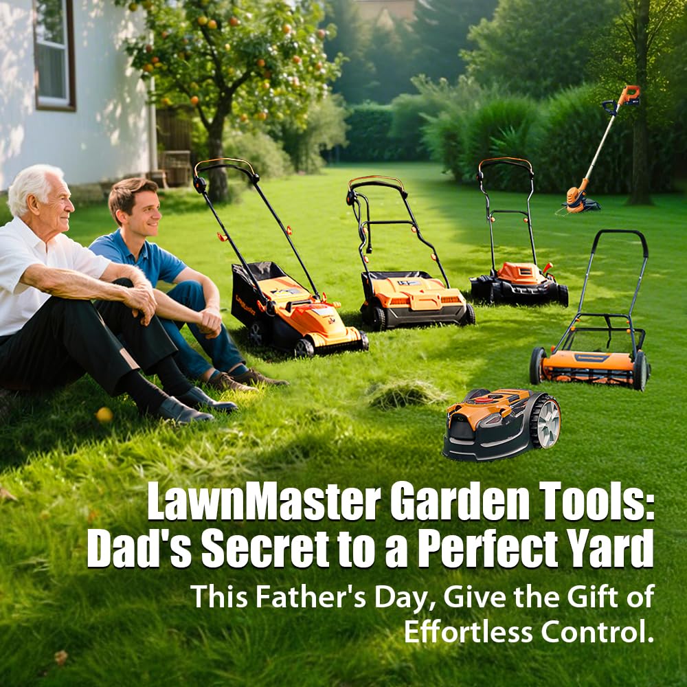 LawnMaster MEB1216K Electric Lawn Mower 16-Inch 12AMP