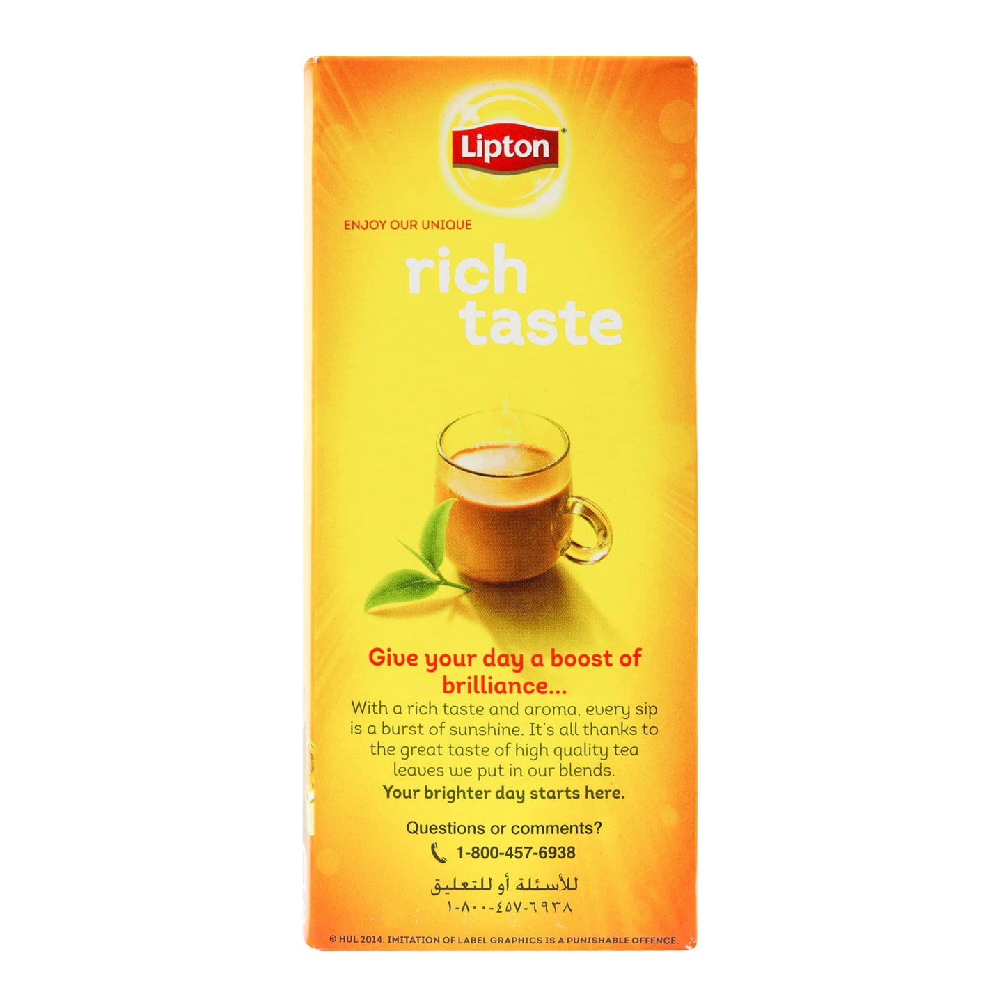 Lipton Yellow Label Tea | International Blend | Lipton Tea Bags |Black Tea| Premium Quality | 200 Grams (Pack of 1)