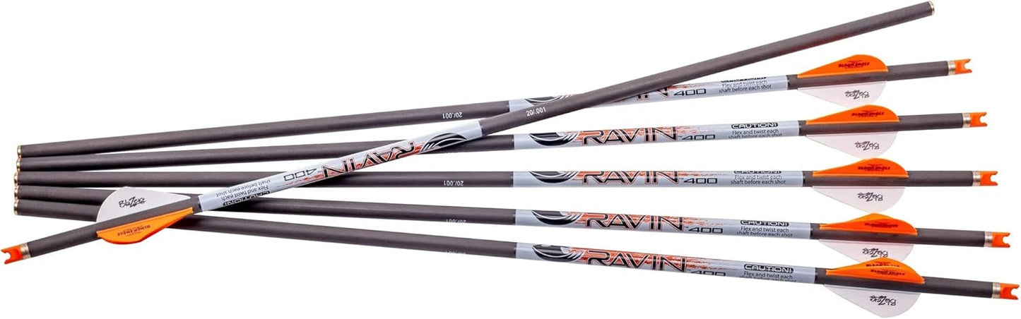 Ravin Carbon Crossbow Arrows 400 Grain .003 - Six Pack, UPC :815942021385