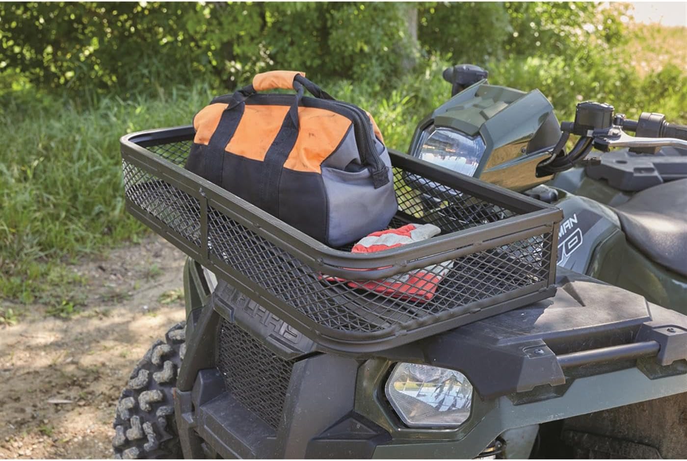 Guide Gear ATV Front Cargo Basket, Luggage Carrier Rack, Heavy-Duty Steel, 36 Inches by 17 Inches by 5.25 Inches
